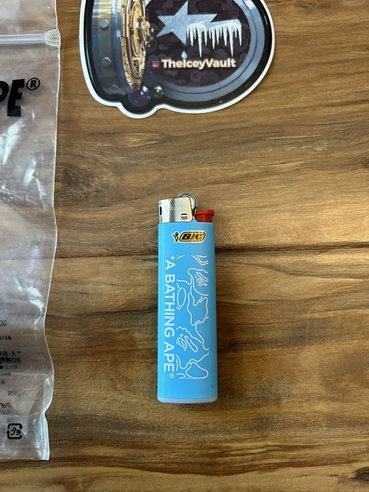 Bape NEW Bape Light Blue Camo Slim Bic Lighter Size ONE SIZE - 2 Thumbnail