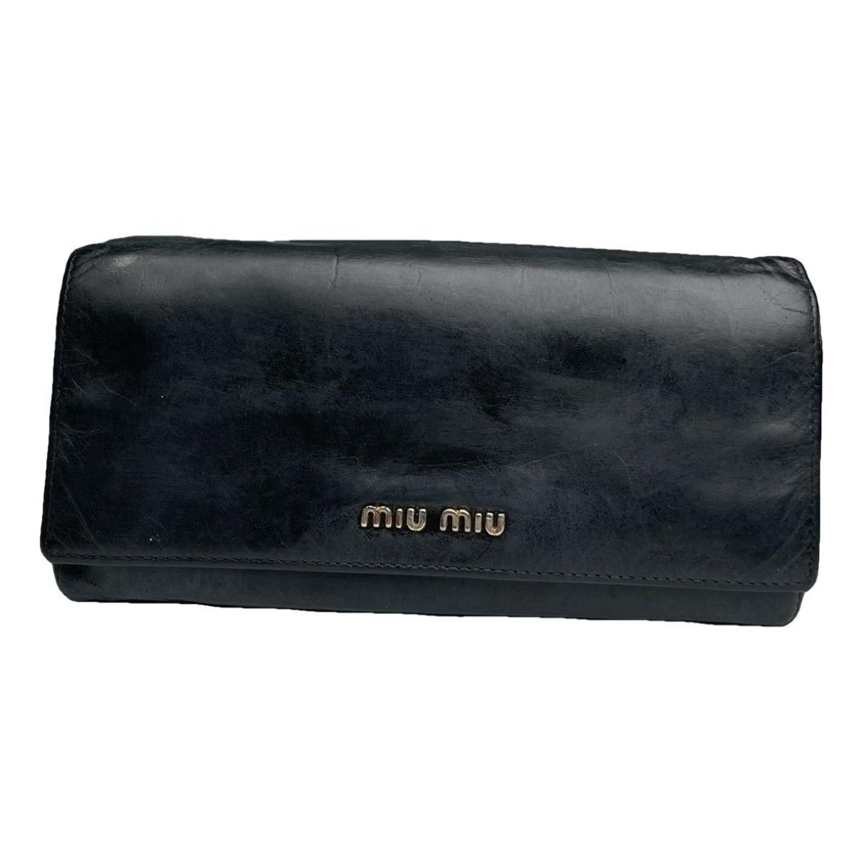 Miu Miu Black Leather Wallet Size ONE SIZE - 1 Thumbnail