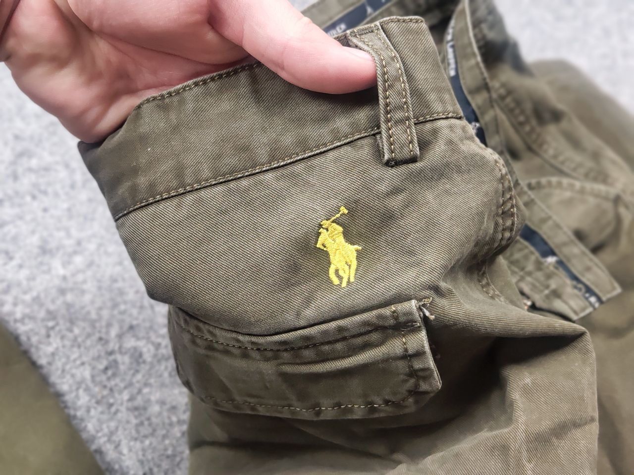 Polo Ralph Lauren Vintage 90's Polo Ralph Lauren Canvas Military Cargo Pants Size US 34 / EU 50 - 16 Thumbnail