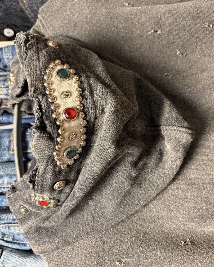 Kapital Kapital Gemstone Distressed Hoodie Size US XL / EU 56 / 4 - 3 Thumbnail