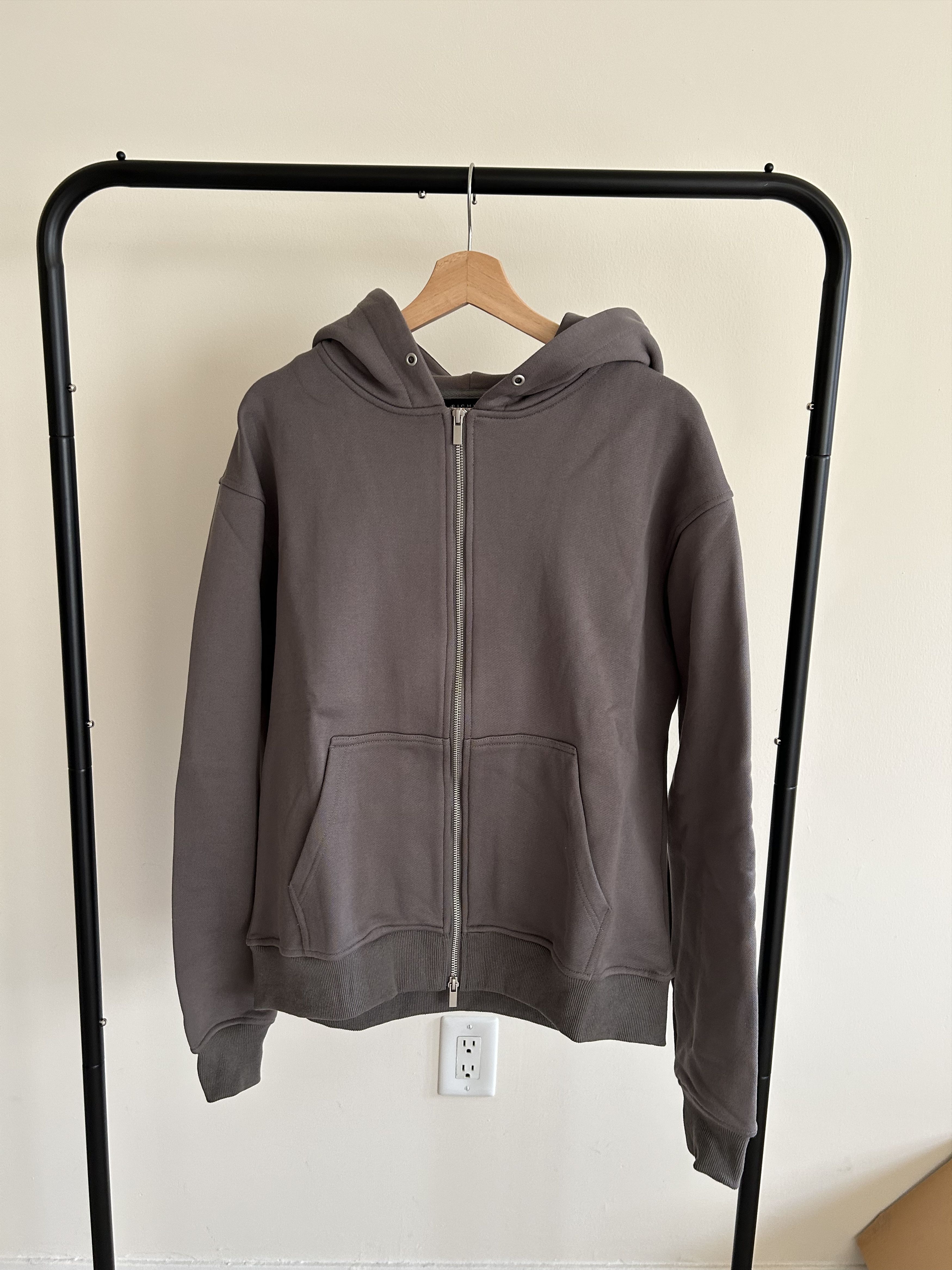 Richie Le Collection Richie Le Collection Gray Zip-Up Hoodie Size US M / EU 48-50 / 2 - 1 Thumbnail