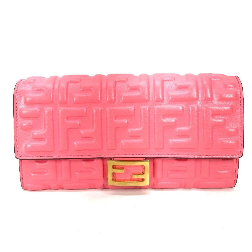Fendi Fendi 8M0251 Zukka Baguette Continental Flap Doubled Long Wallet Leather Women Size ONE SIZE - 1 Thumbnail