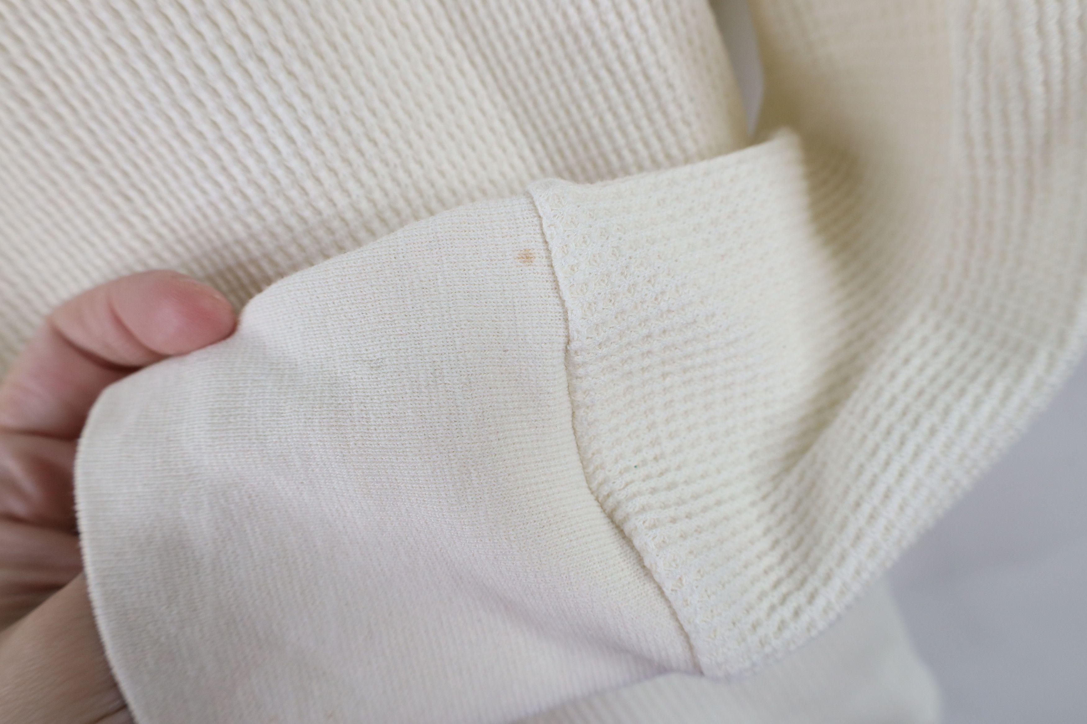 Hanes × Vintage Vintage 70s Hanes Waffle Knit Long Sleeve T-Shirt USA Size US M / EU 48-50 / 2 - 5 Thumbnail