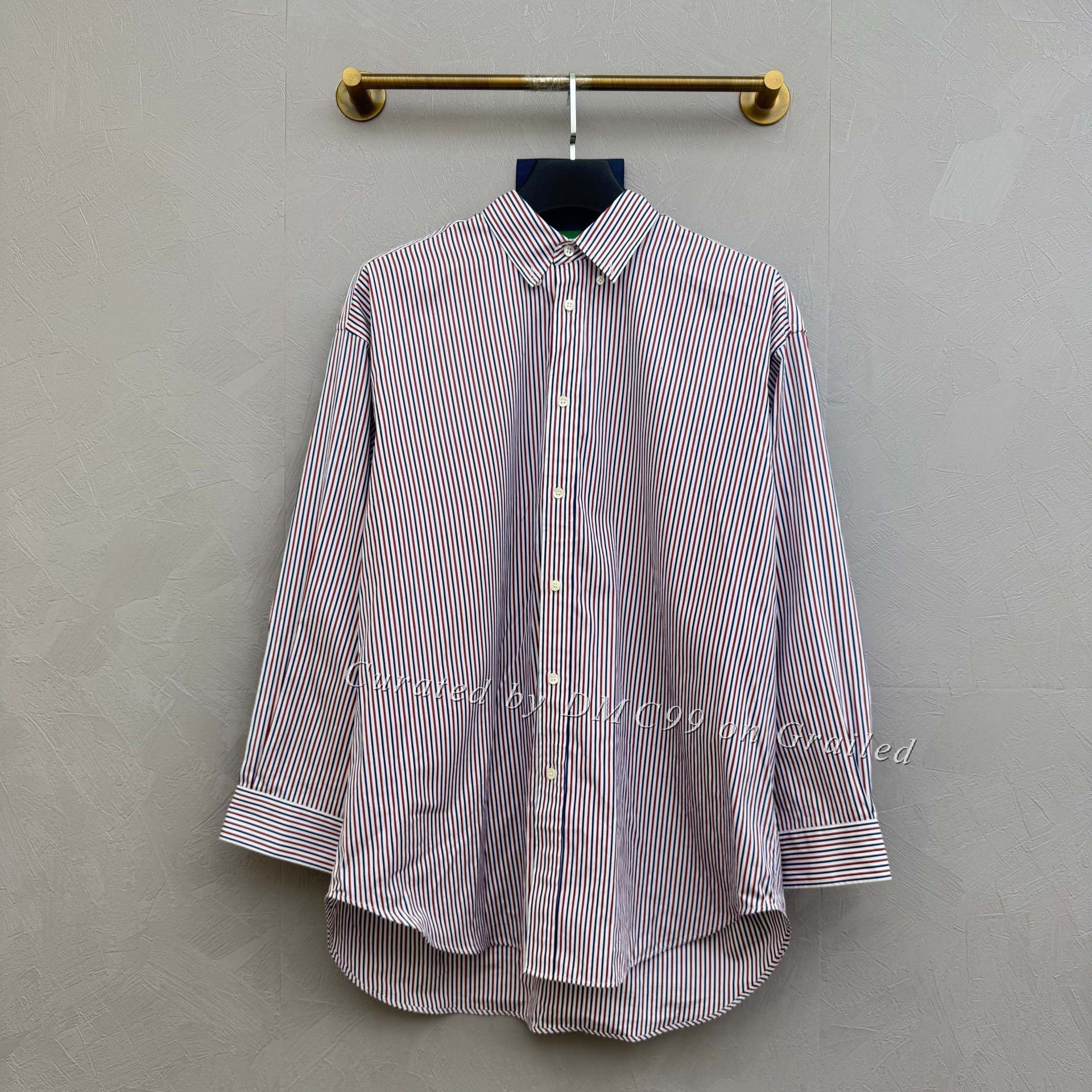 Balenciaga Balenciaga Double B Logo Red Blue Check Shirt Jacket Size XS / US 0-2 / IT 36-38 - 1 Thumbnail