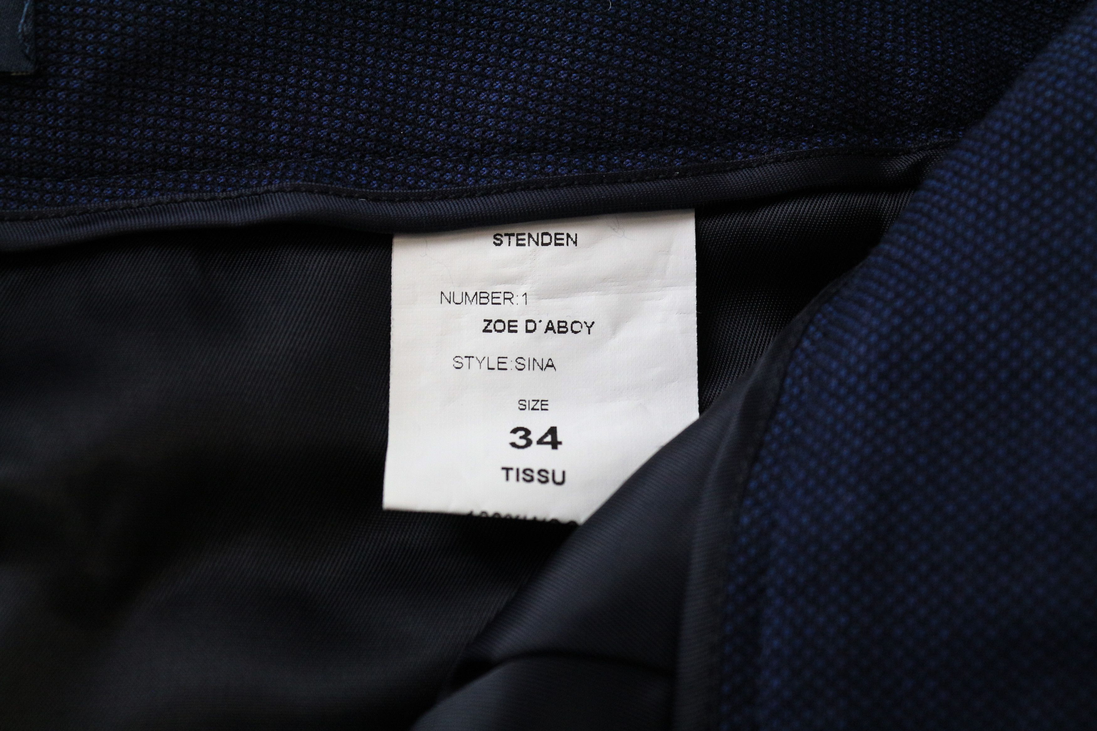 Suitsupply SINA W27/L27 Blue Wool Lined Pleated Trousers 61273 Size US 27 - 5 Thumbnail