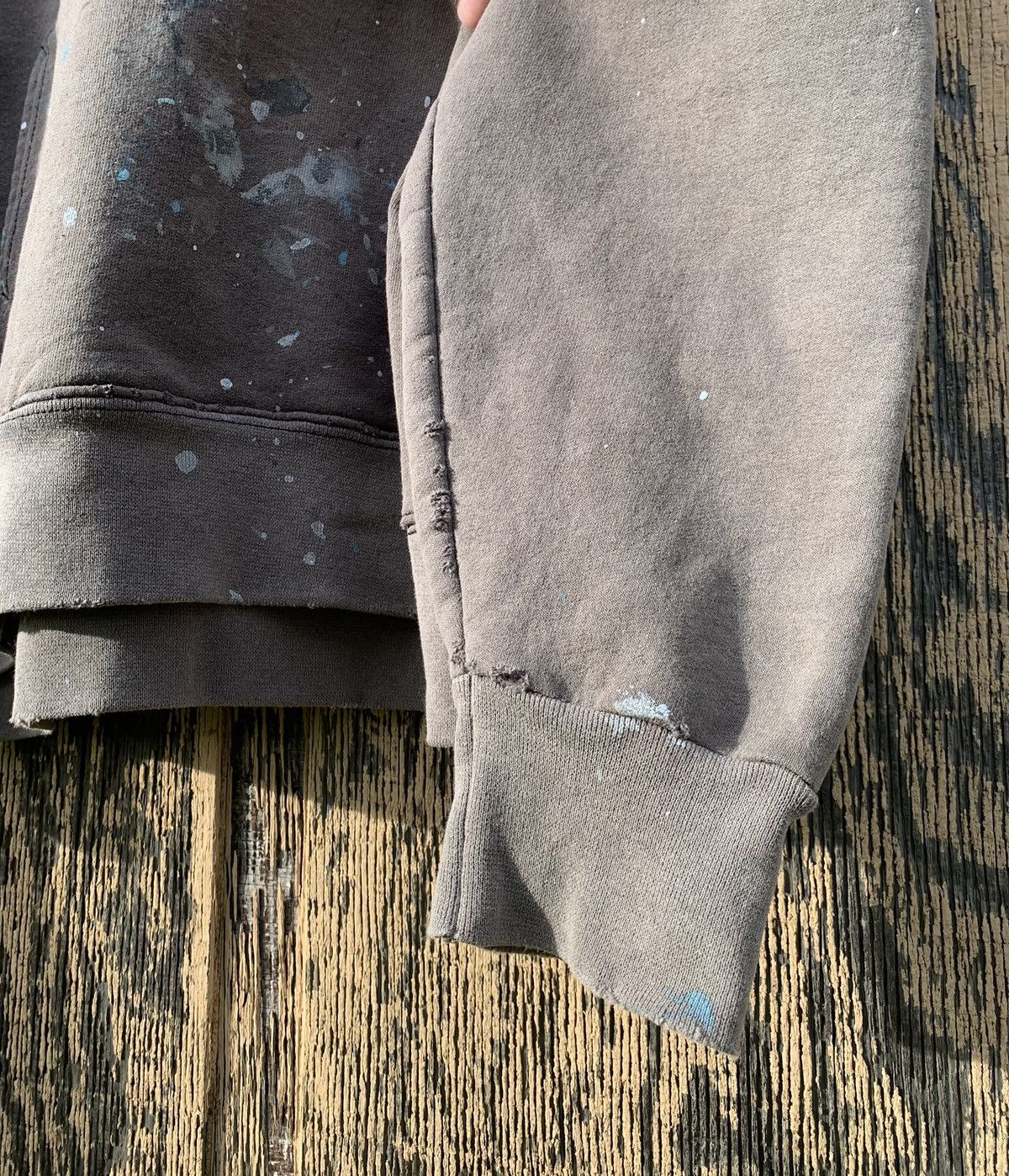 Vintage Vintage Thrashed Sun Faded Blank Hoodie 90s Paint Boxy M Size US M / EU 48-50 / 2 - 5 Thumbnail