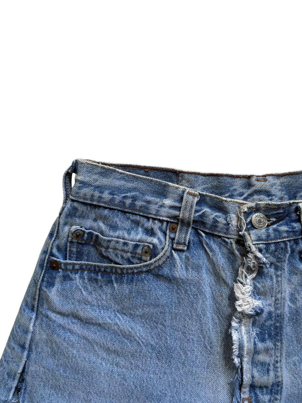 Levi's Vintage 70s Levis 501 Faded Wash Shorts Size 28" / US 6 / IT 42 - 5 Thumbnail