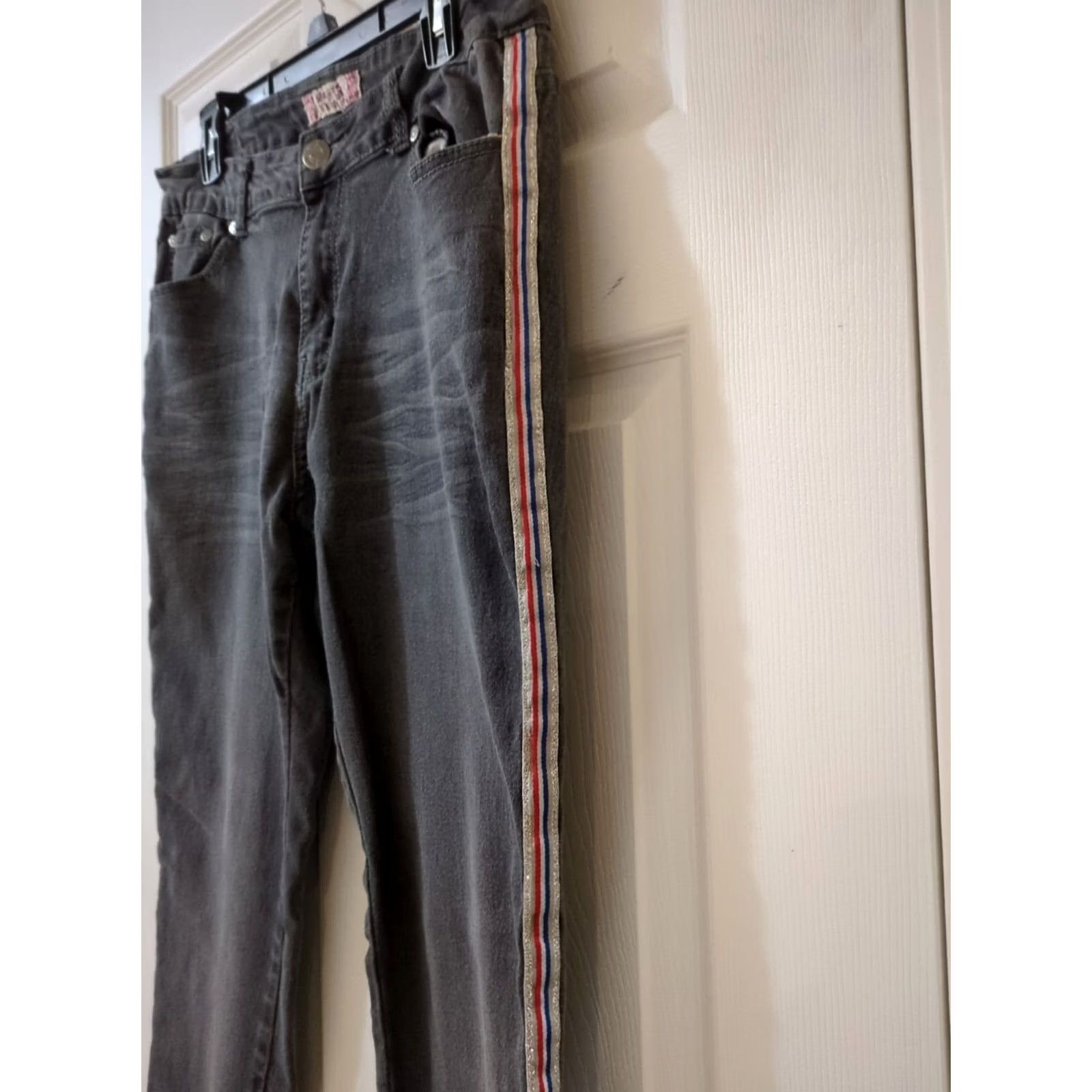 Denime Denim and Rivets Jeans Women's Size 16 Gray Straight Denim 39 in Waist - Regular - Women Size 26" / US 2 / IT 38 - 3 Thumbnail