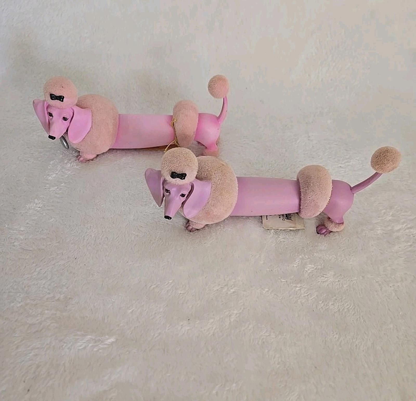 Other Westland Hot Diggity Dog 2005 Pink Link Poodles Dachshund Size ONE SIZE - 5 Thumbnail