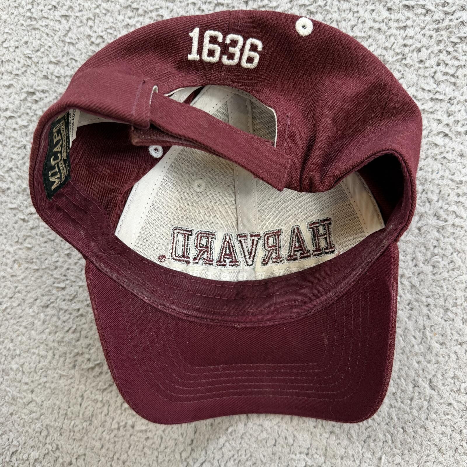 Other Harvard University Strapback Hat Burgundy Adjustable Cap Size ONE SIZE - 5 Thumbnail