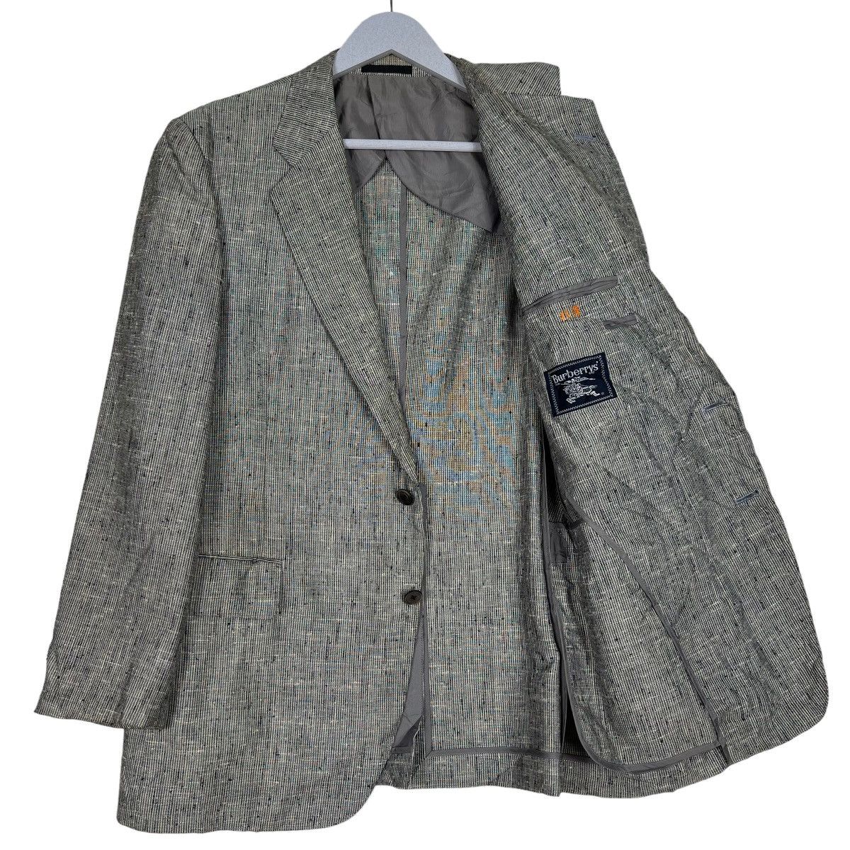 Burberry 🔥 VINTAGE RICH GREY BURBERRY BLAZER Size US M / EU 48-50 / 2 - 9 Thumbnail
