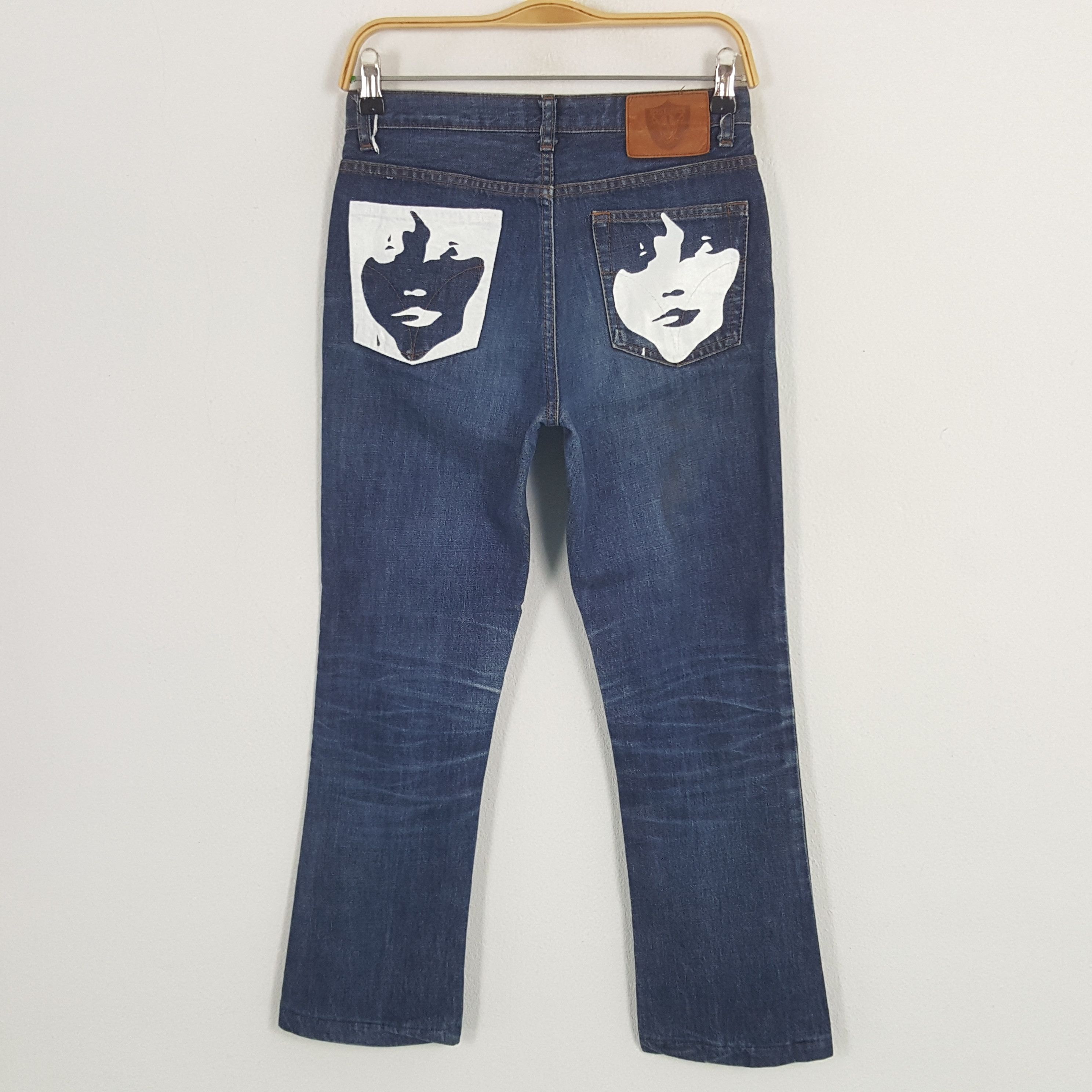 Hysteric Glamour × Japanese Brand × Vintage Vintage Hysteric Glamour Custom Art Denim Jeans Size US 31 - 1 Thumbnail
