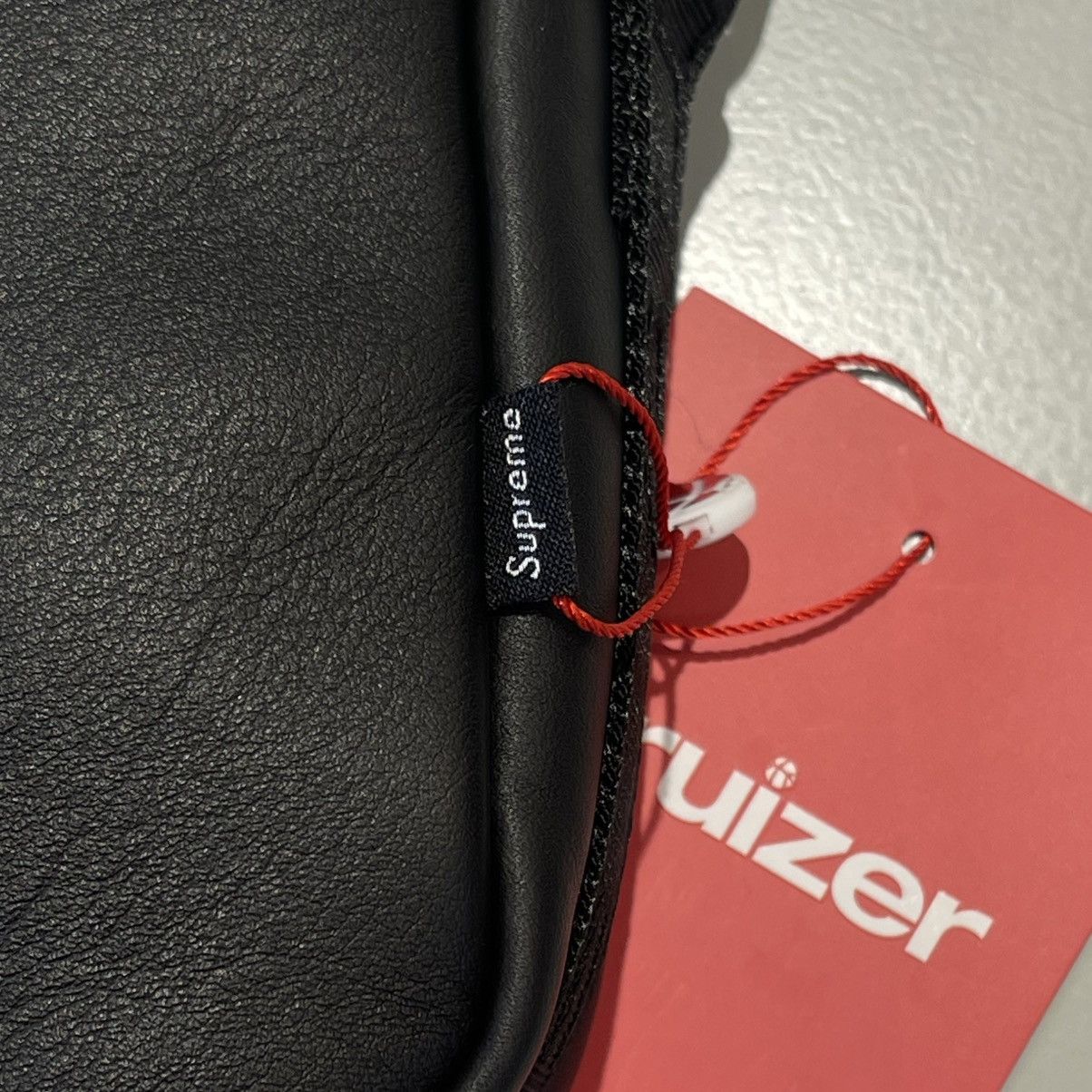 Supreme Supreme Leather Shoulder Bag Black Size ONE SIZE - 4 Thumbnail