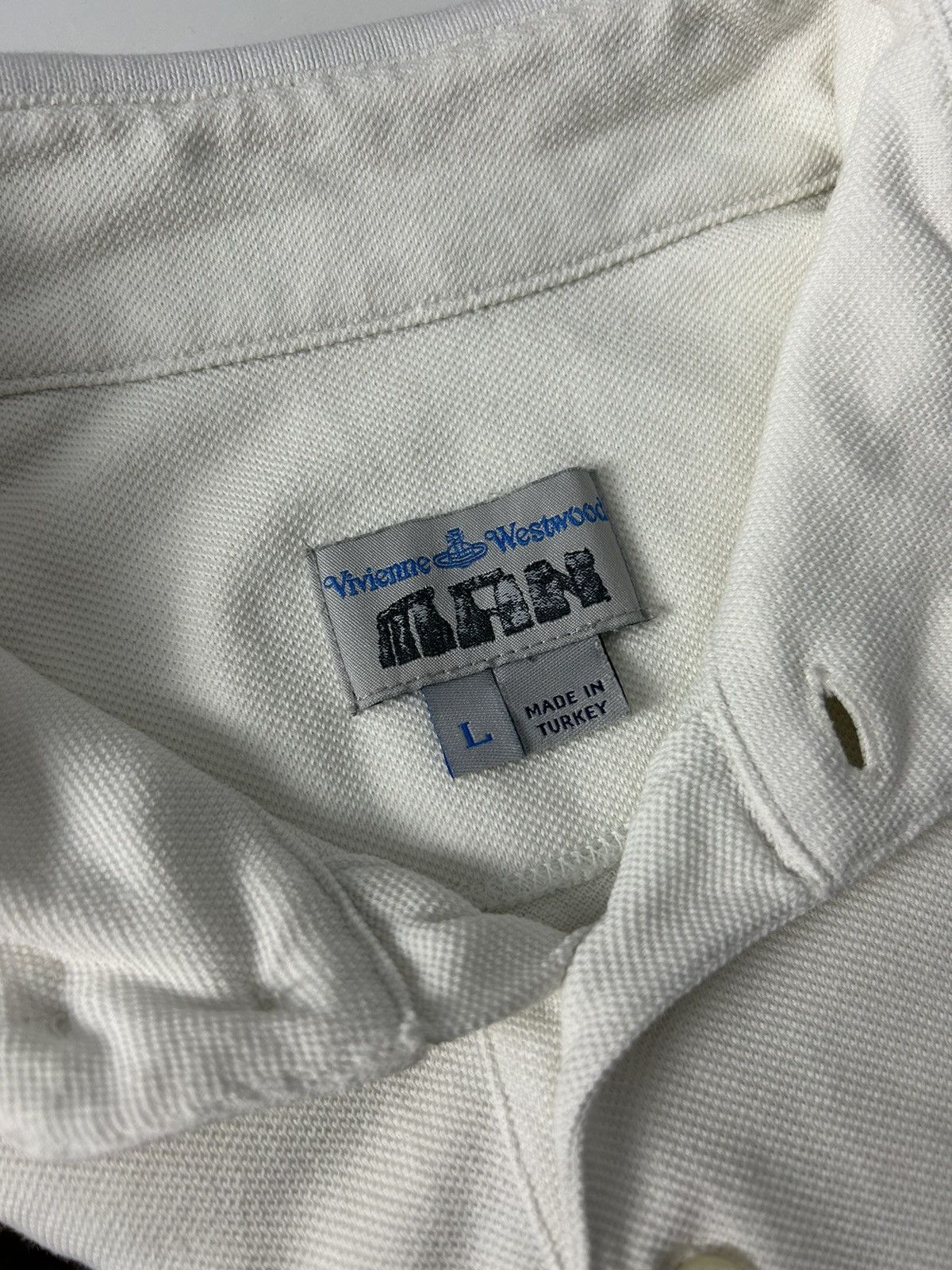 Vivienne Westwood Vivienne Westwood Logo Polo Shirt White size-L Size US L / EU 52-54 / 3 - 6 Thumbnail