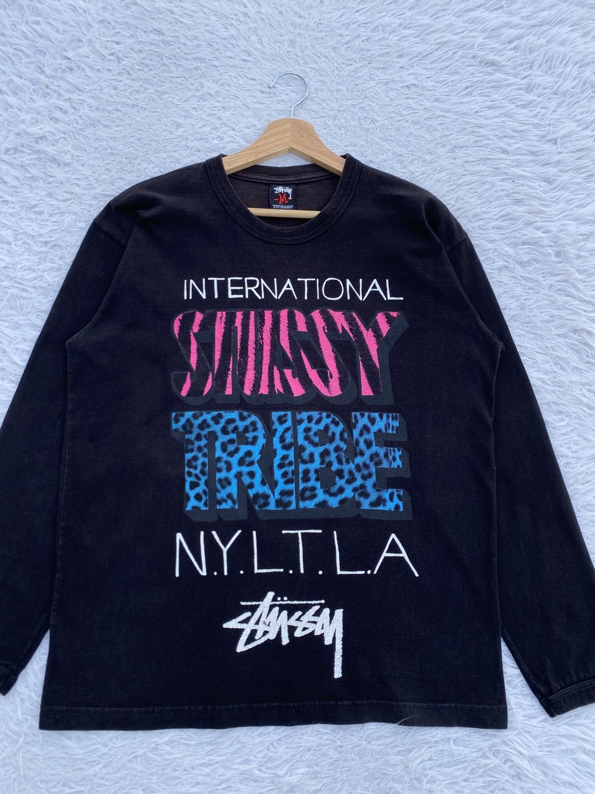 Stussy Rare Vintage Stussy International Tribe Longsleeve Tshirt Size US M / EU 48-50 / 2 - 4 Thumbnail
