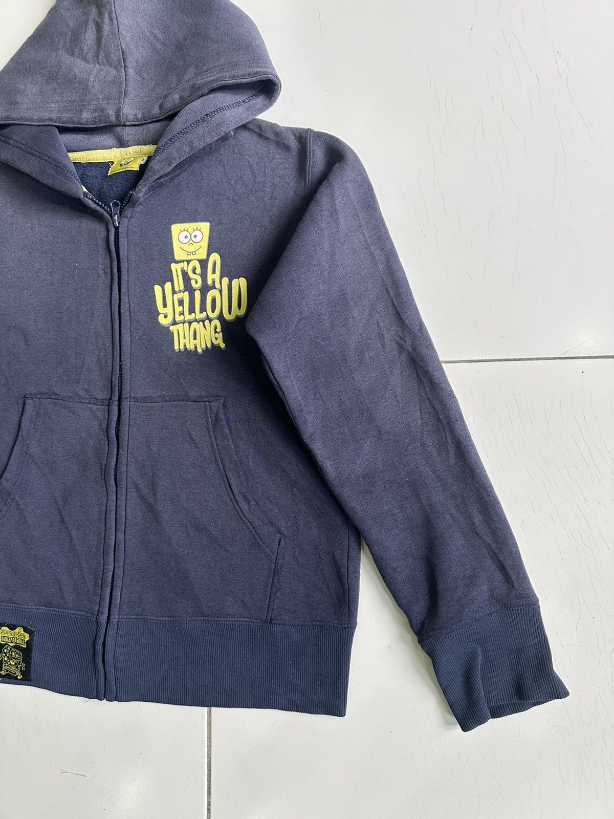 Nickelodeon × Vintage Vintage Spangebord around town Zip up Faded hoodie Size US M / EU 48-50 / 2 - 4 Thumbnail