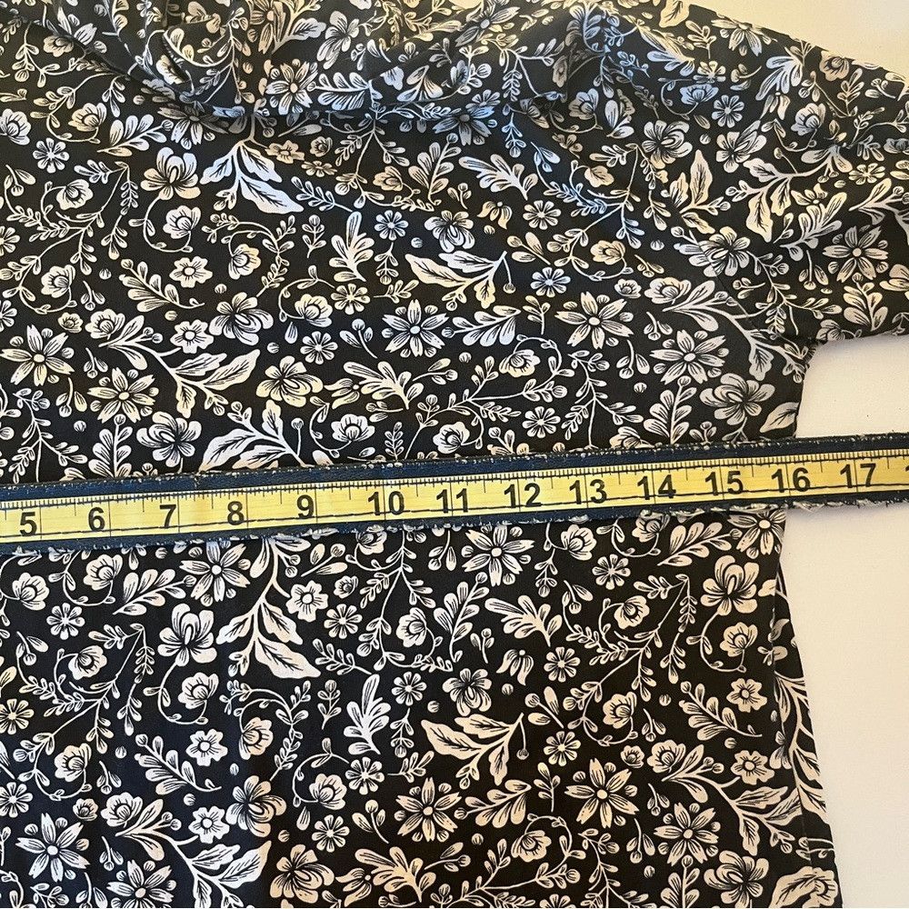 J.Crew J. Crew Floral Print Long Sleeve Black White Medium Size M / US 6-8 / IT 42-44 - 5 Thumbnail
