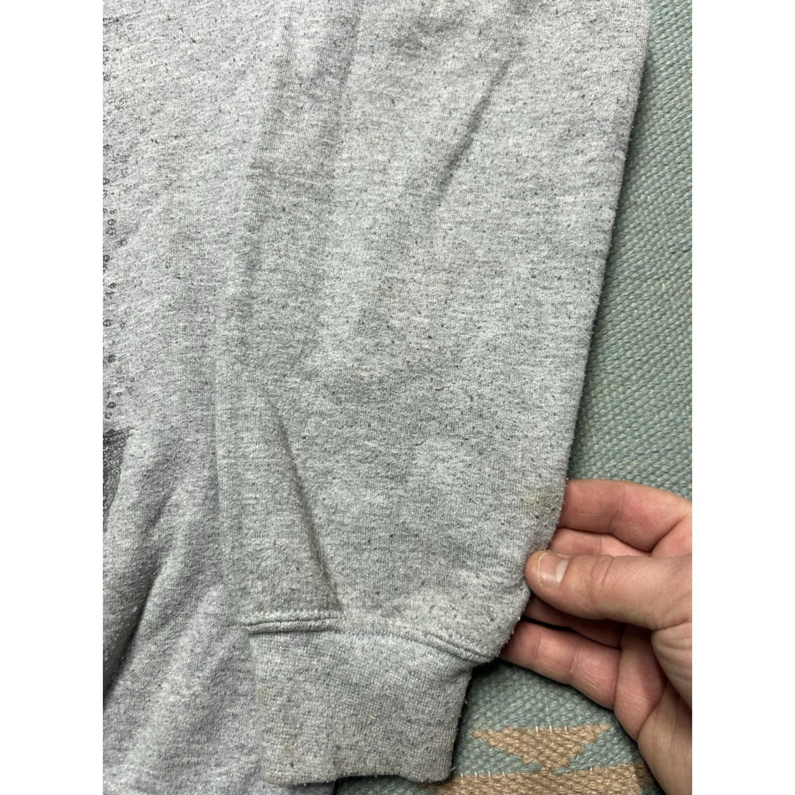 Vintage VINTAGE Sweatshirt Gray Adult Small Sacred Geometry Eyeball Spiritual Crewneck Pullover Men Size US S / EU 44-46 / 1 - 3 Thumbnail
