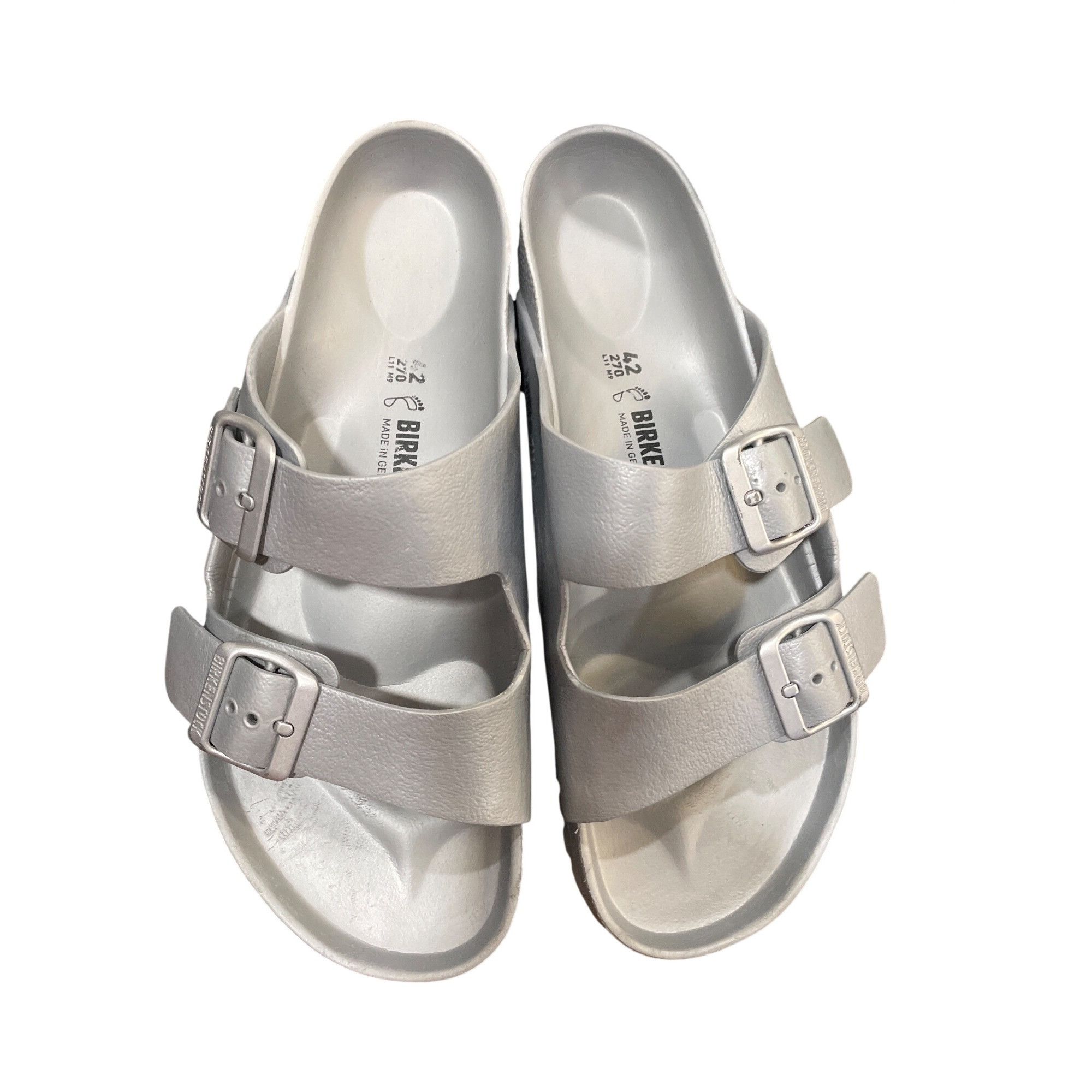 Birkenstock Birkenstock Arizona Eva wms gray open casual sandals sz 42/1 Size US 10.5 / IT 40.5 - 14 Thumbnail