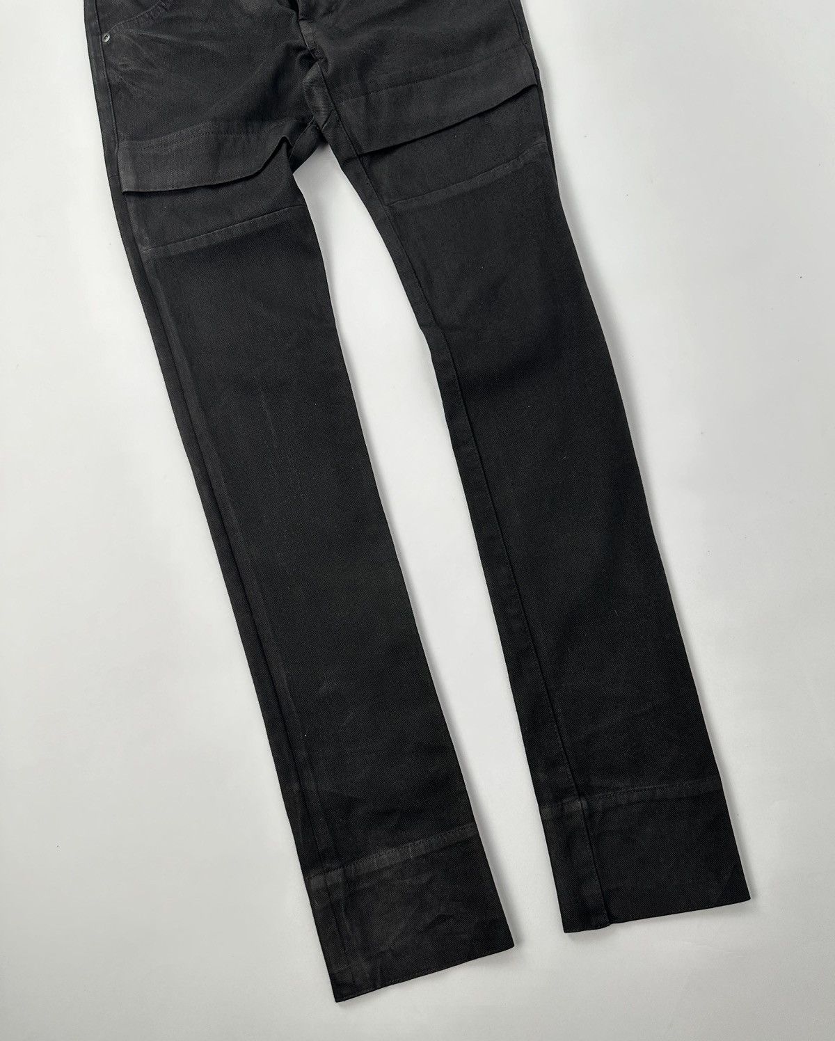 Julius Julius S/S11 Chaos Ontological Anarchism Knit Denim Waxed Size US 31 - 3 Thumbnail
