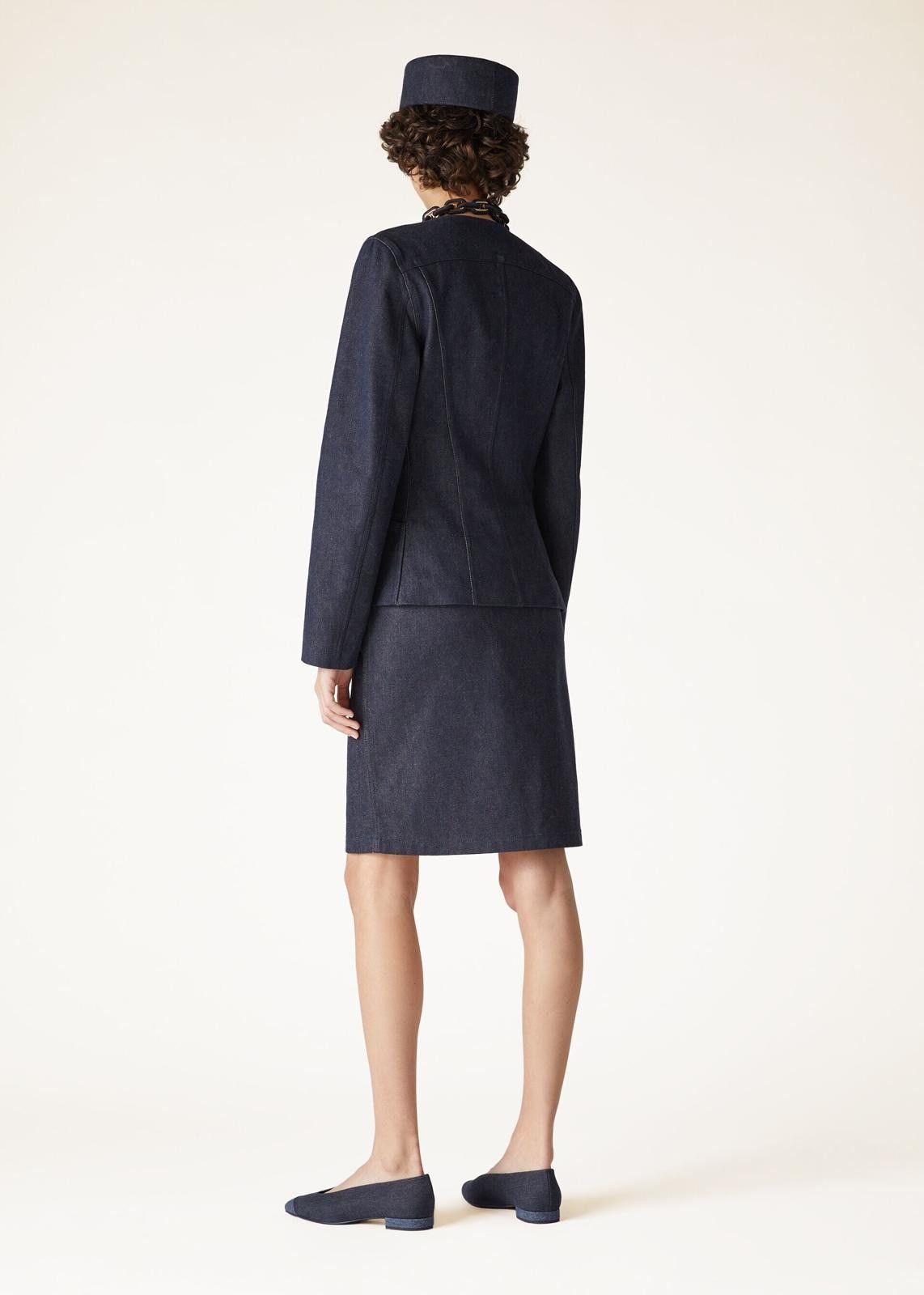 Loro Piana o1srvl11e0725 FAO7018 Beryl Midi Skirt in Blue Size 26" / US 2 / IT 38 - 5 Thumbnail