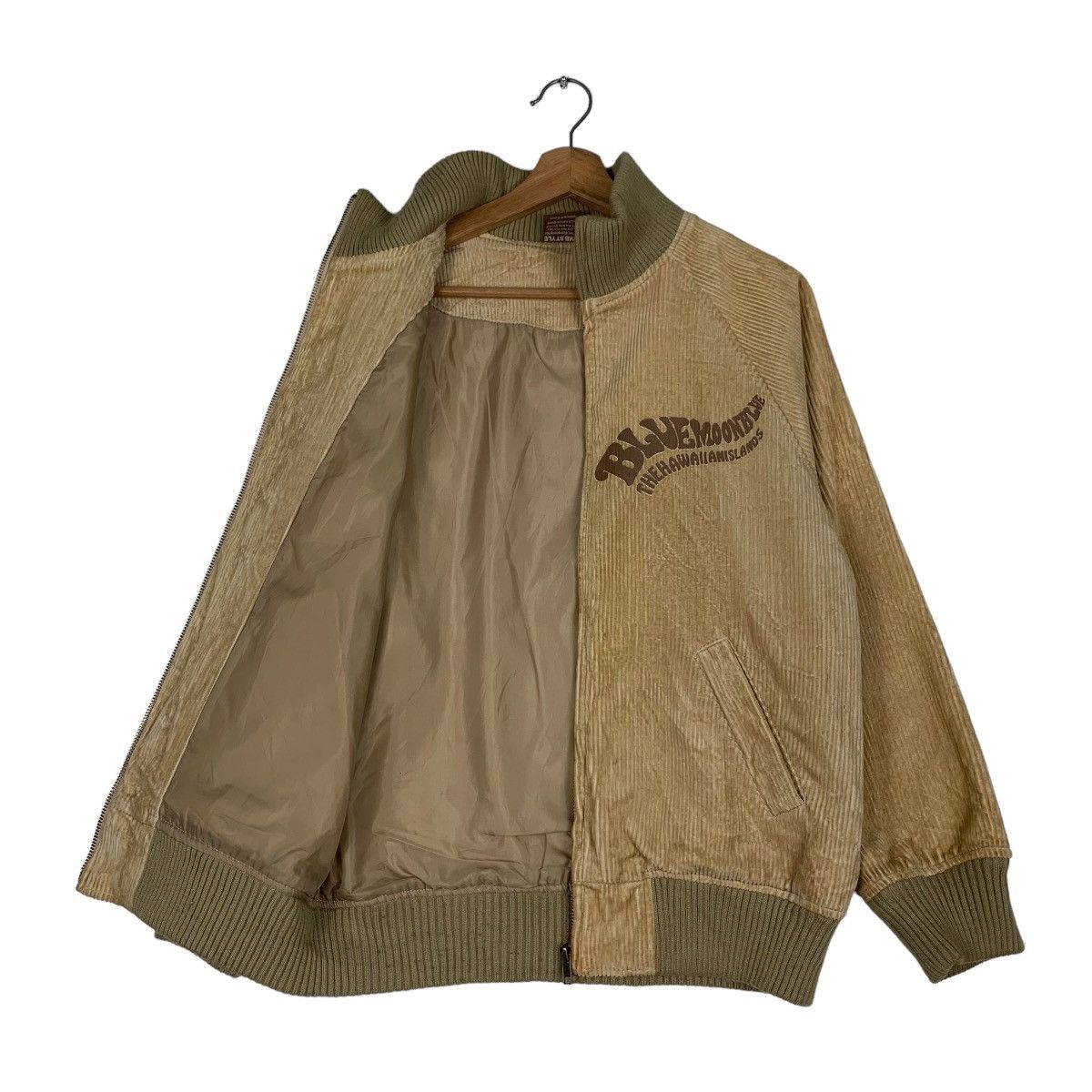 Japanese Brand BLUE MOON BLUE Big Logo Corduroy Jacket #0924-C41 Size US M / EU 48-50 / 2 - 9 Thumbnail