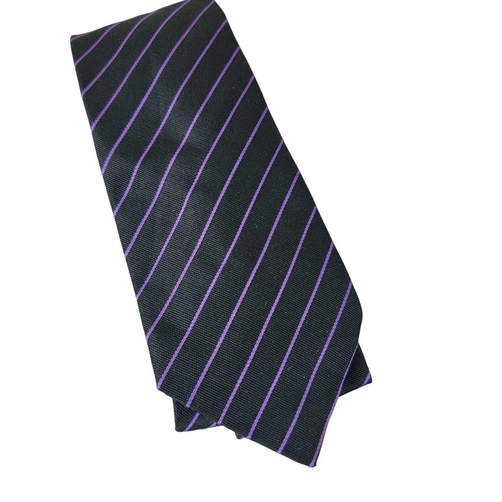 Ralph Lauren Ralph Lauren Purple Label Silk Repp Knit 3" Slim Neck Tie Size ONE SIZE - 1 Thumbnail
