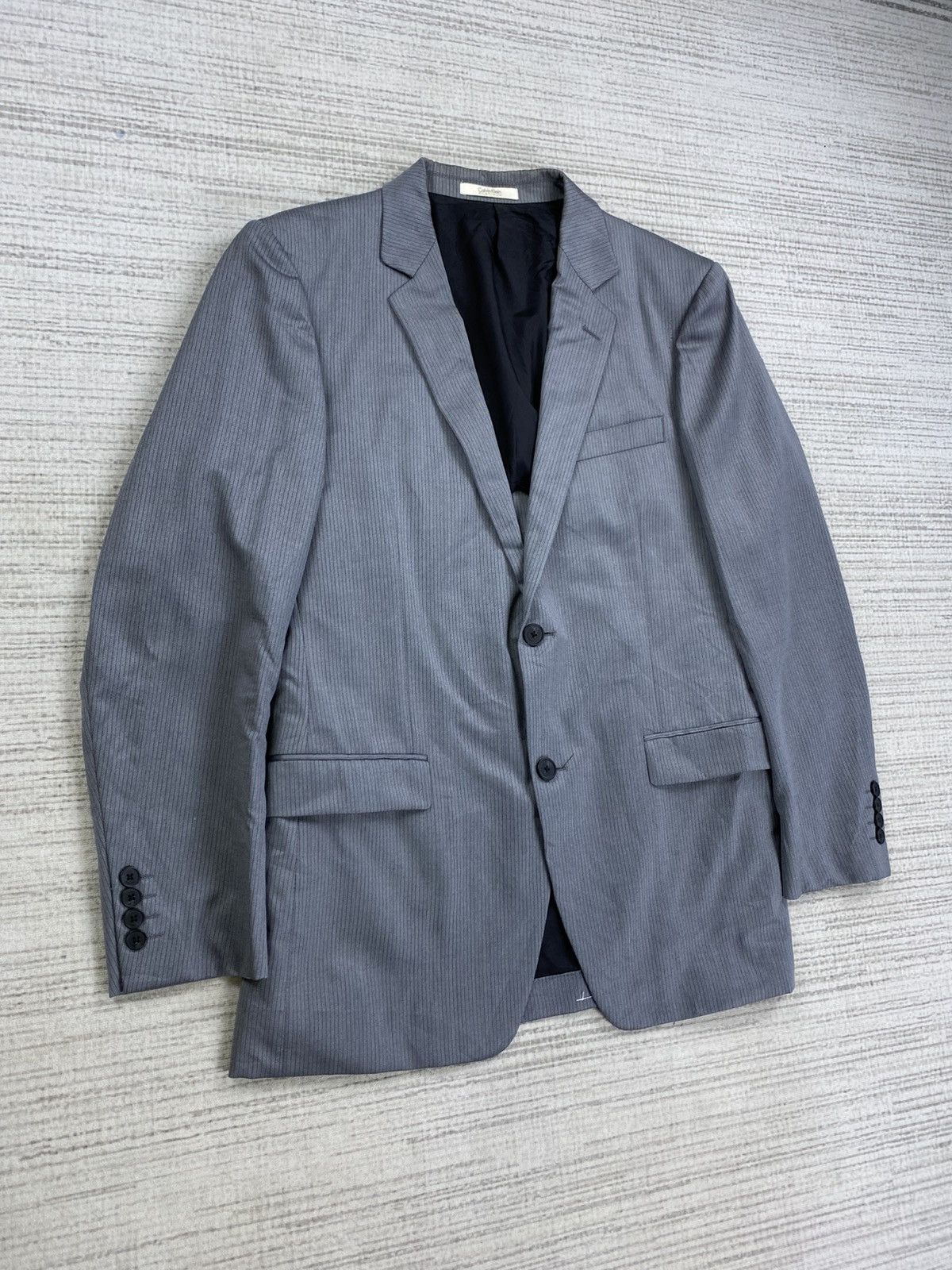 Calvin Klein × Japanese Brand × Vintage Vintage Calvin Klein Platinum Double Button Blazer Jacket Size US M / EU 48-50 / 2 - 3 Thumbnail