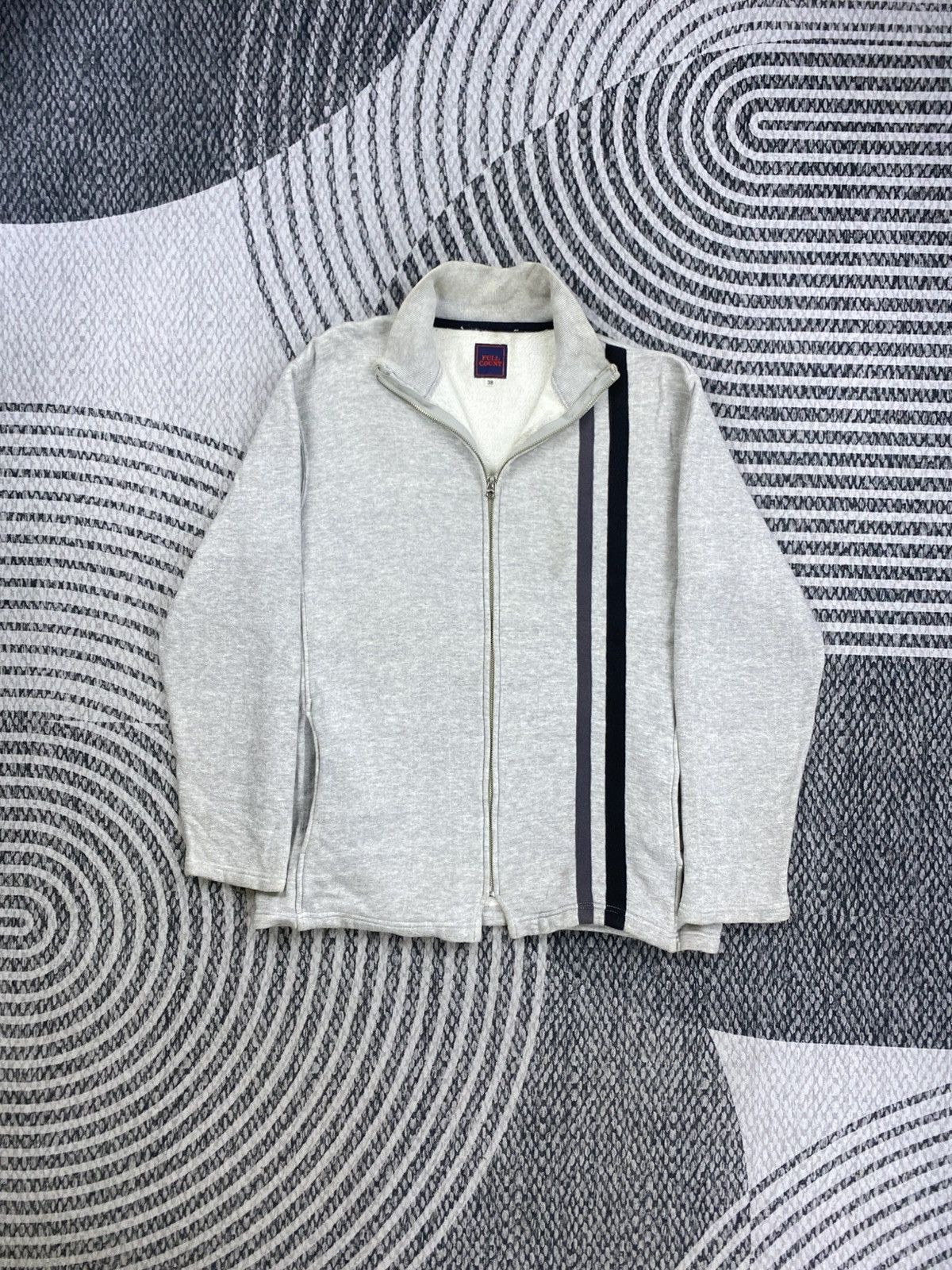 Full Count & Co. Vintage Full Count Fullzip Track Sweater Jacket Size US M / EU 48-50 / 2 - 5 Thumbnail