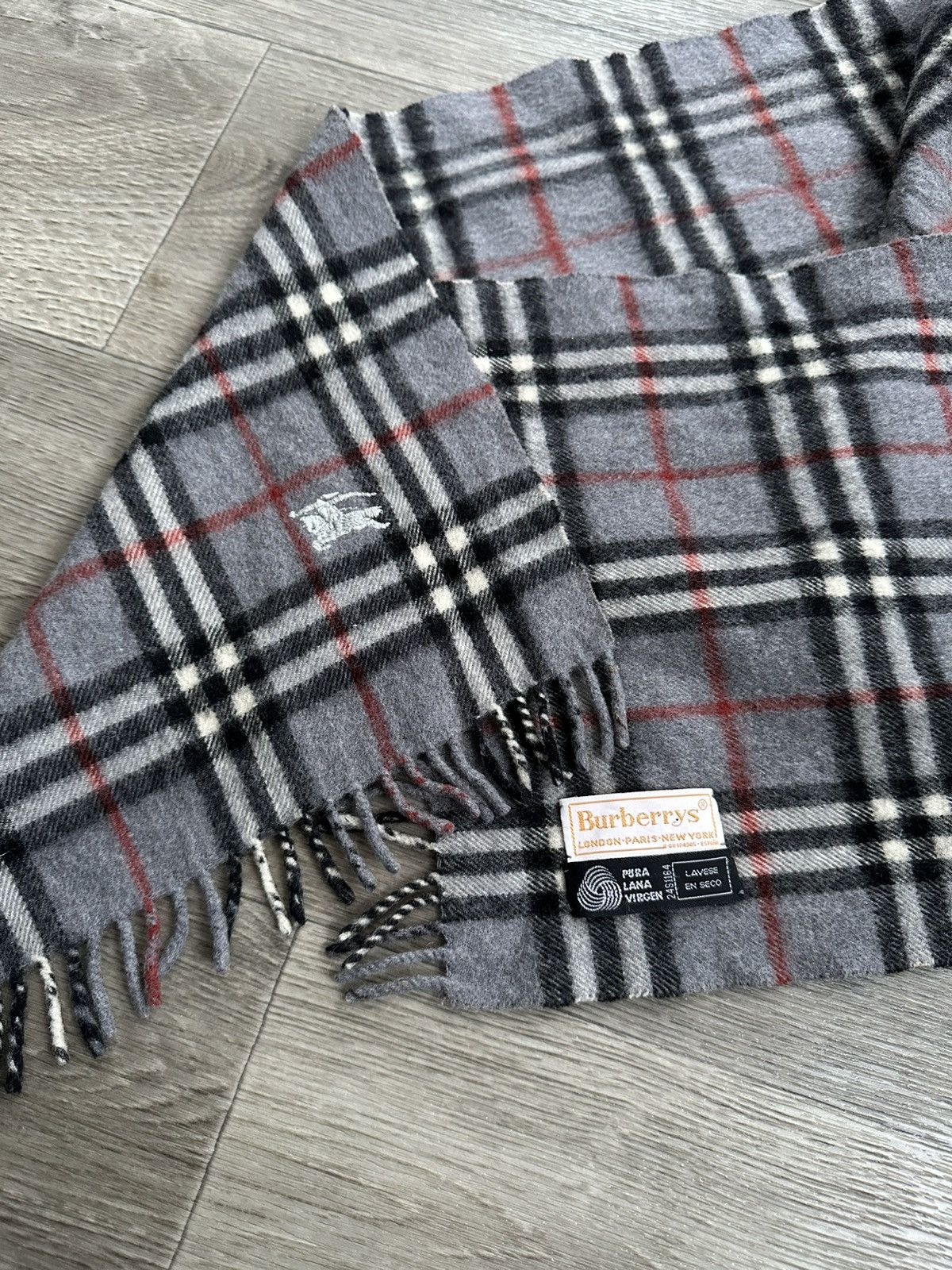 Burberry × Vintage 🫧Burberrys Vintage Scarf Wool Size ONE SIZE - 8 Thumbnail