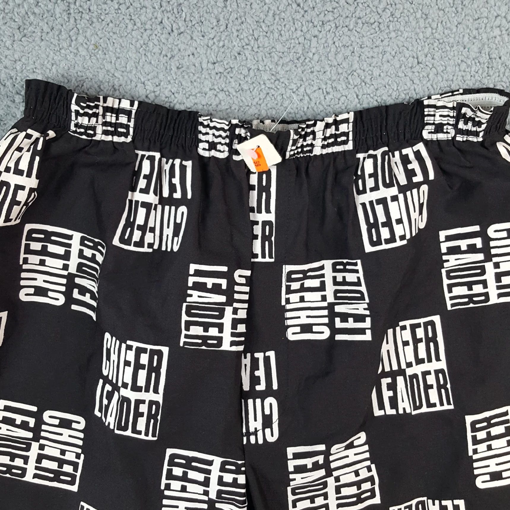 Salem Sportswear VINTAGE 90s Cheer Leader Black Checked Women's Medium Stretch Waist Athletic Gym Shorts Size 32" / US 10 / IT 46 - 2 Thumbnail