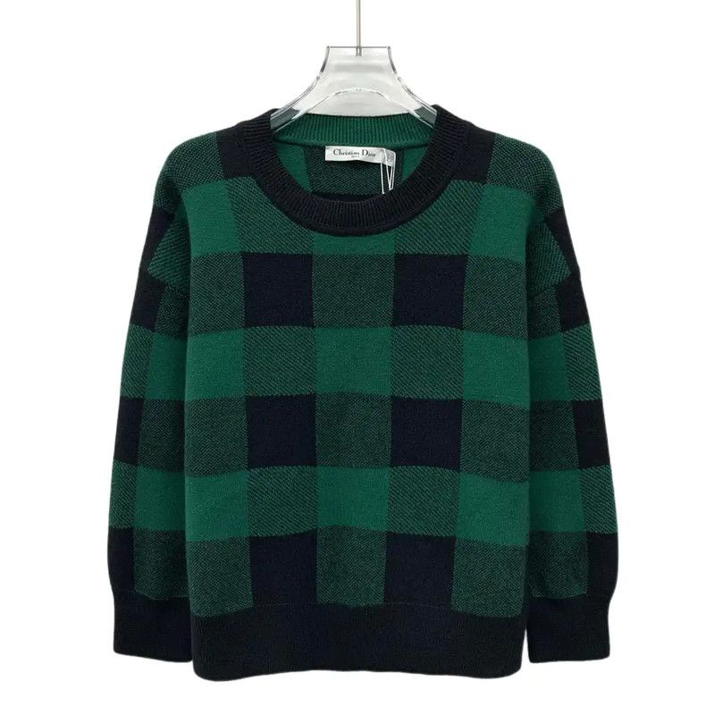 Dior Dior Green Cashmere Sweatshirt for Women 0089 Size XXS / US 00 / IT 34 - 1 Thumbnail