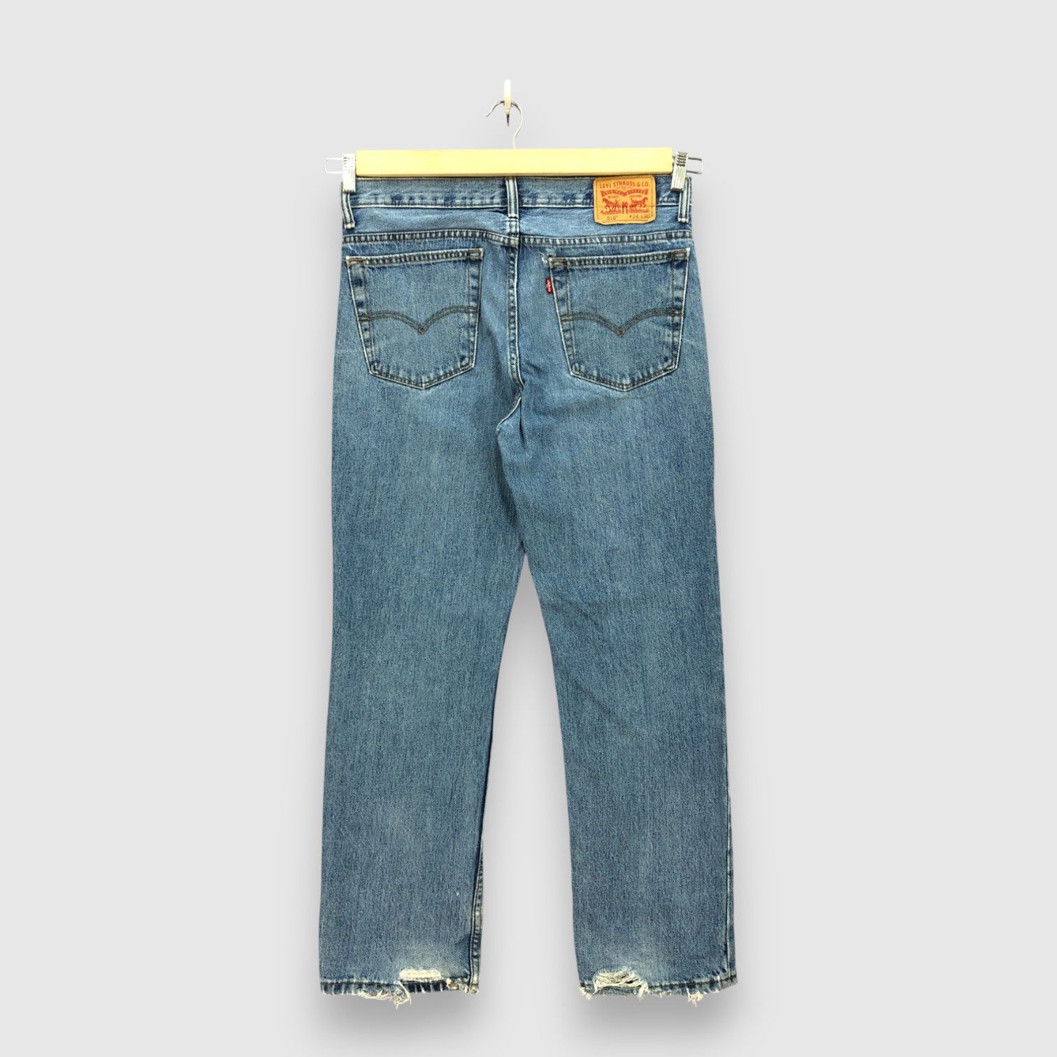 Levi's Vintage Y2K Levis 516 Faded Jeans Levi's Light Wash Denim Size US 34 / EU 50 - 2 Thumbnail