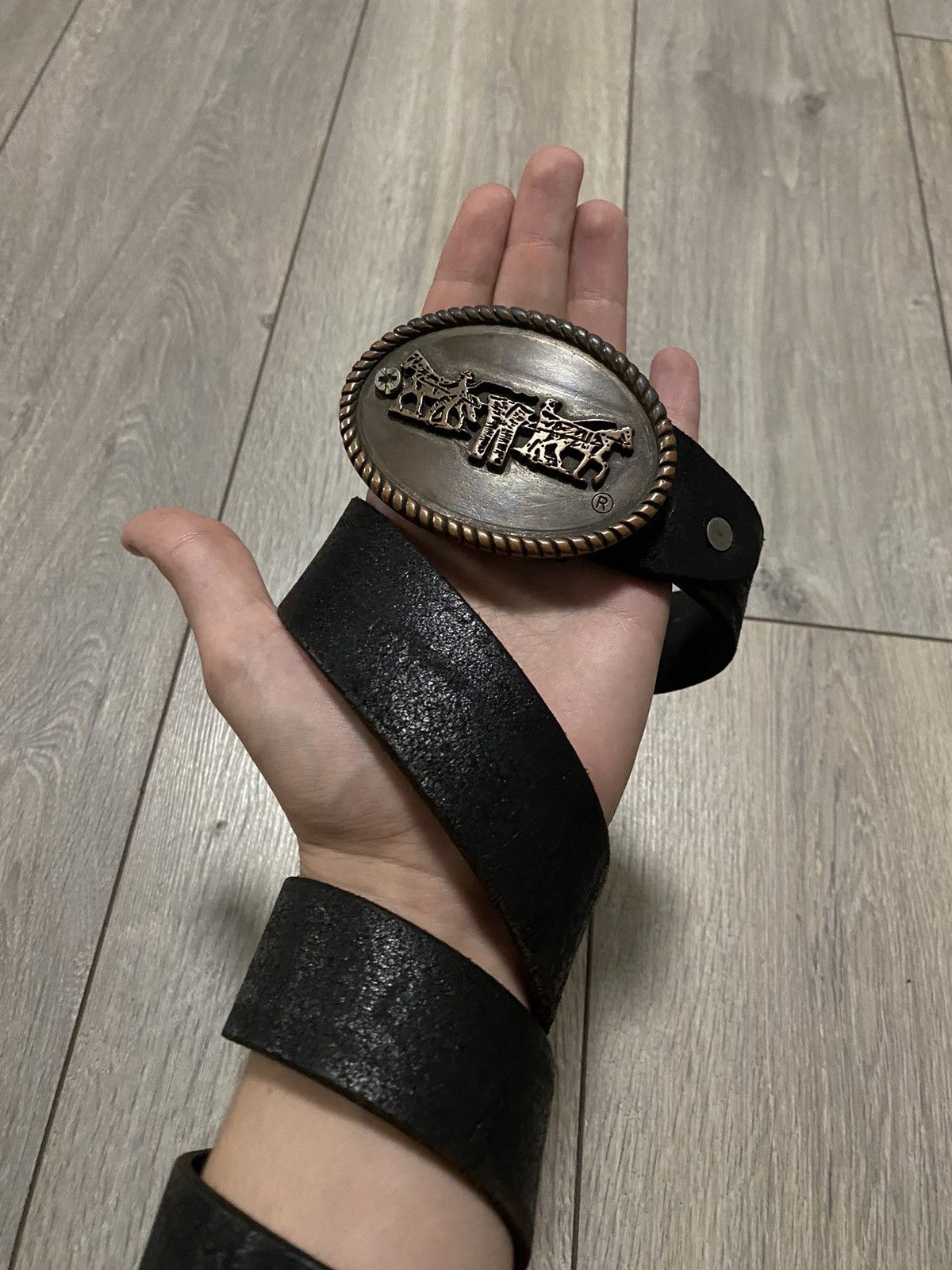 Levi's Vintage Levi’s Big Logo Belts Leather Style USA Avant Garde Size ONE SIZE - 1 Thumbnail