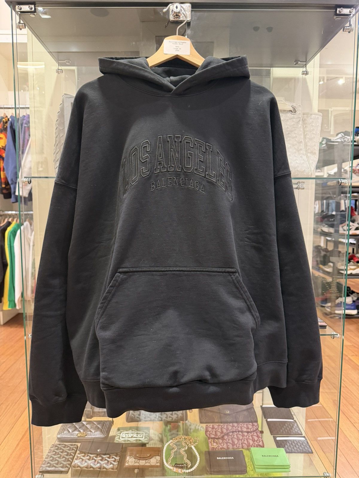 Balenciaga Balenciaga Los Angeles Hoodie - Black Size US L / EU 52-54 / 3 - 1 Thumbnail