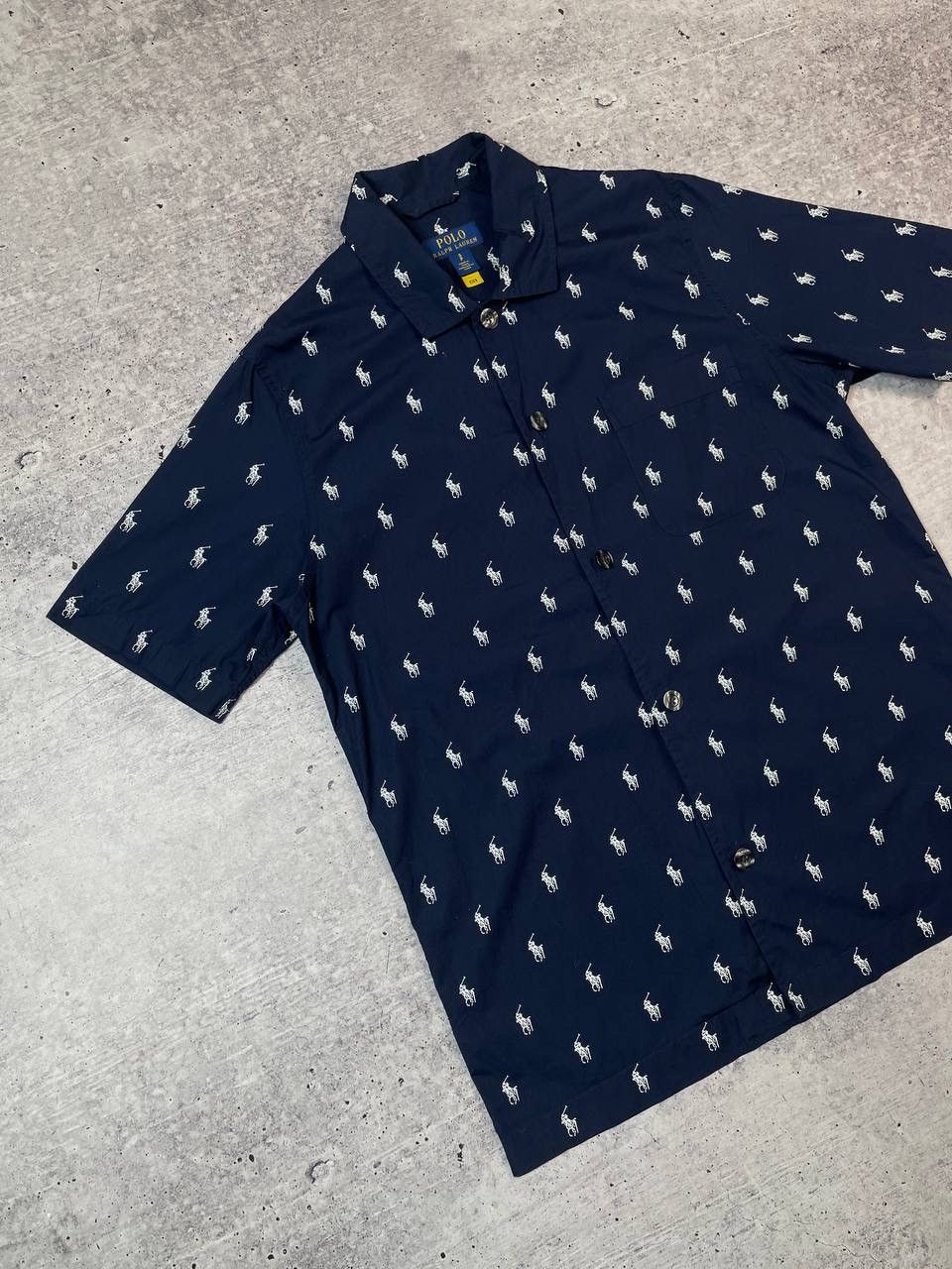Polo Ralph Lauren Polo Ralph Lauren Monogram Multilogo Button Up Shirt Y2K Size US S / EU 44-46 / 1 - 2 Thumbnail