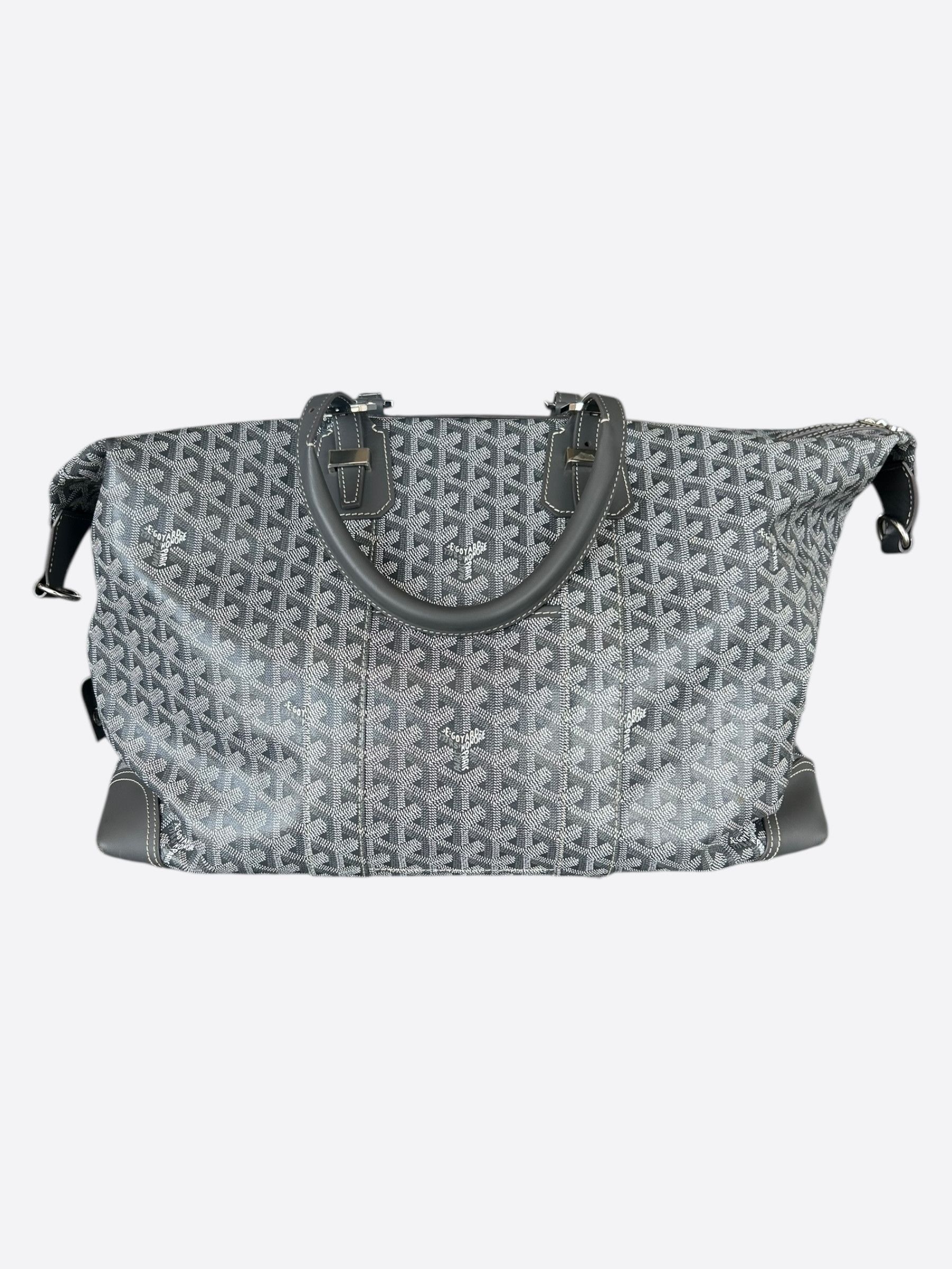 Goyard Grey Bowling 55 Duffel Bag, Men's