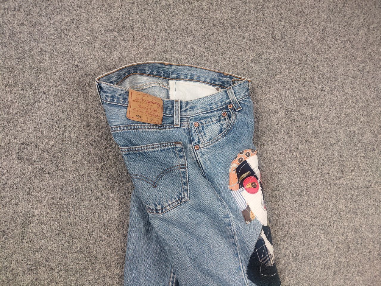 Levi's Vintage 90's Levi’s 501 Sashiko Kapital Jeans junya Style Size 29" - 9 Thumbnail