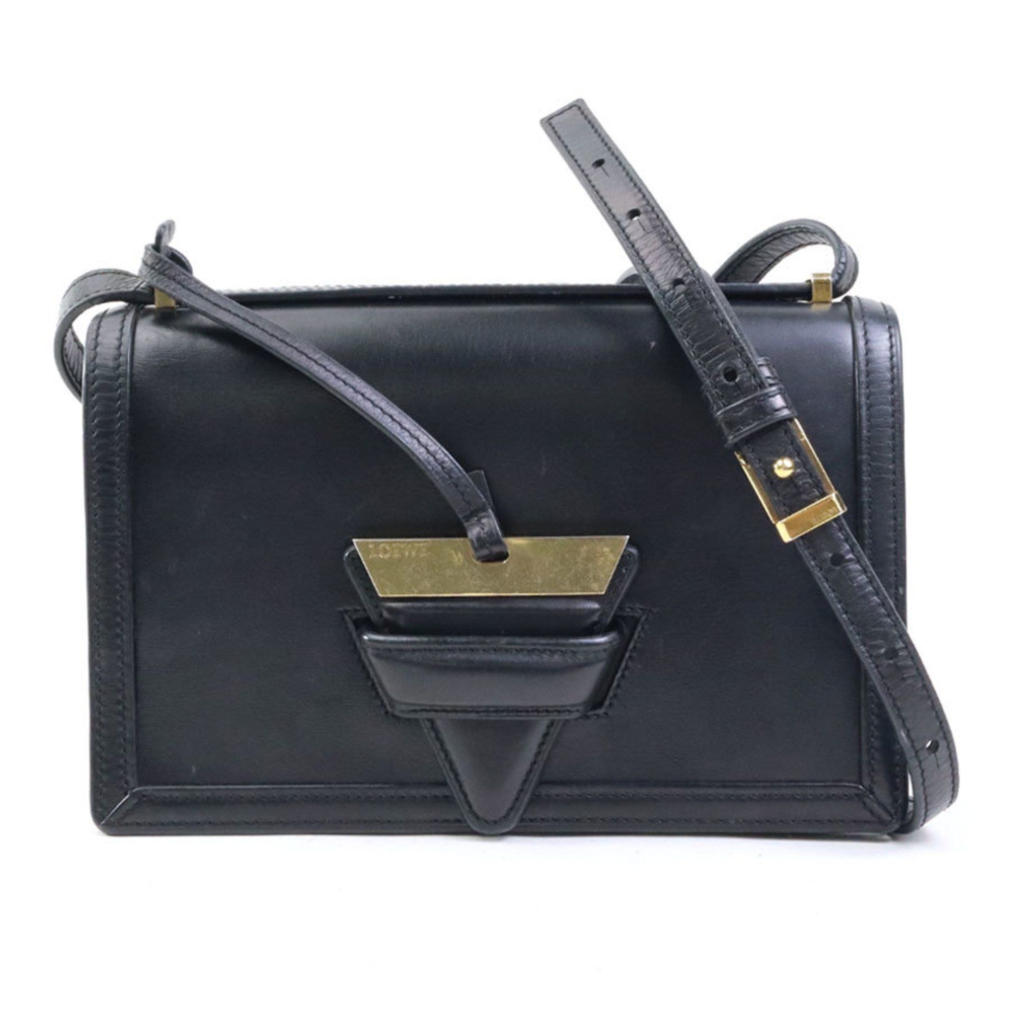 Loewe LOEWE shoulder bag Barcelona leather black gold ladies e60511a Size ONE SIZE - 1 Thumbnail