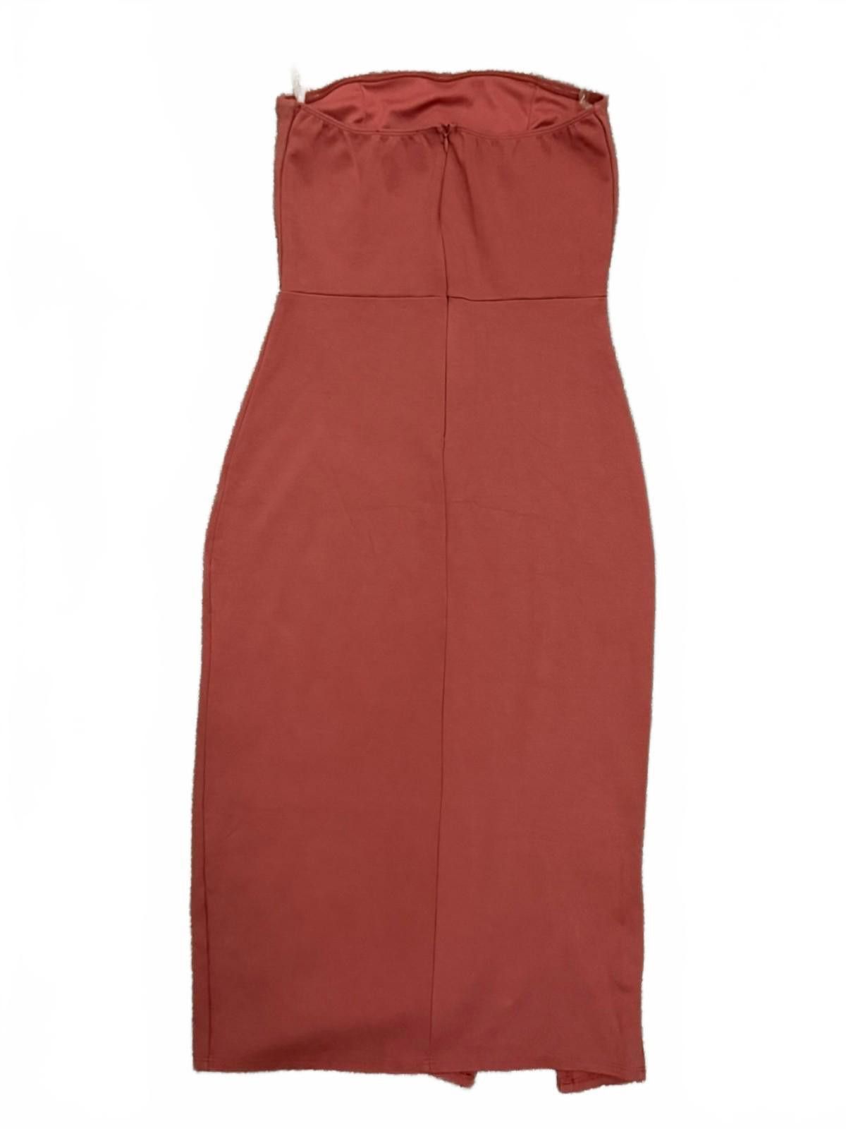 Other SOPRANO Strapless Dress with Side Slit in Indian Red (SMALL) Size S / US 4 / IT 40 - 7 Thumbnail