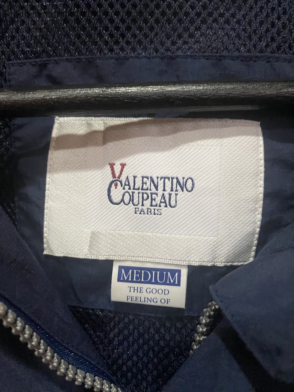 Vintage Valentino Coupeau Paris Navy Blue Windbreaker Jacket Size US M / EU 48-50 / 2 - 4 Thumbnail