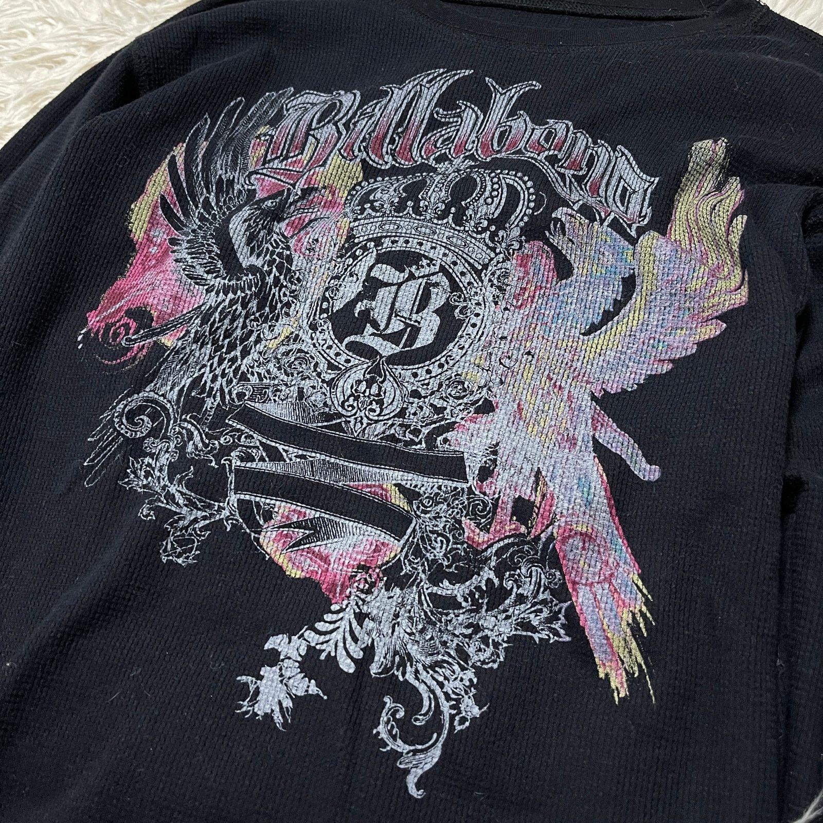 Affliction × Other Y2K Affliction Style Graphic Thermal Longsleeve Shirt Black Size US L / EU 52-54 / 3 - 2 Thumbnail