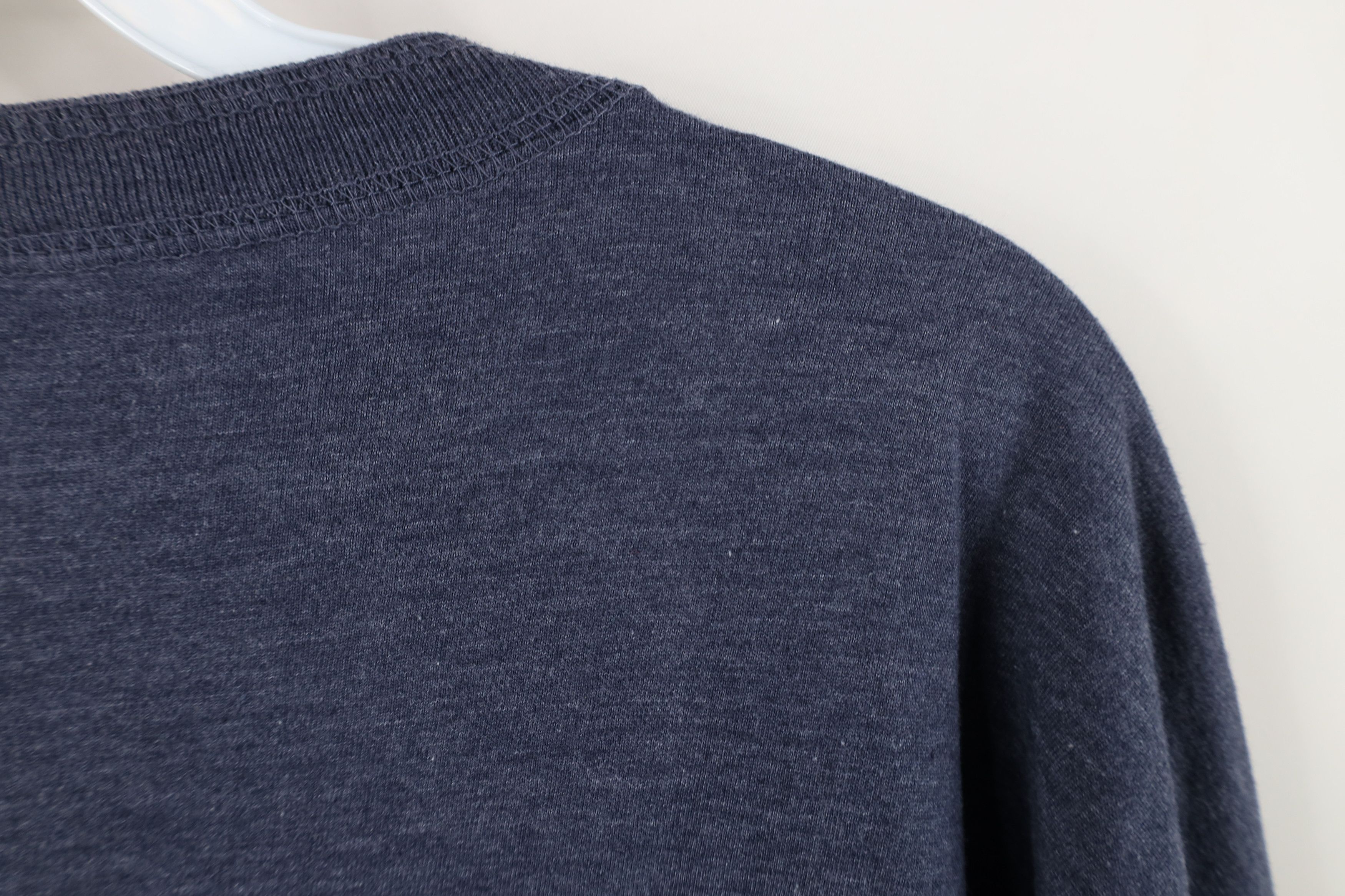 Vintage Vintage 90s Streetwear Blank Long Sleeve Henley T-Shirt Blue Size US XXL / EU 58 / 5 - 9 Thumbnail