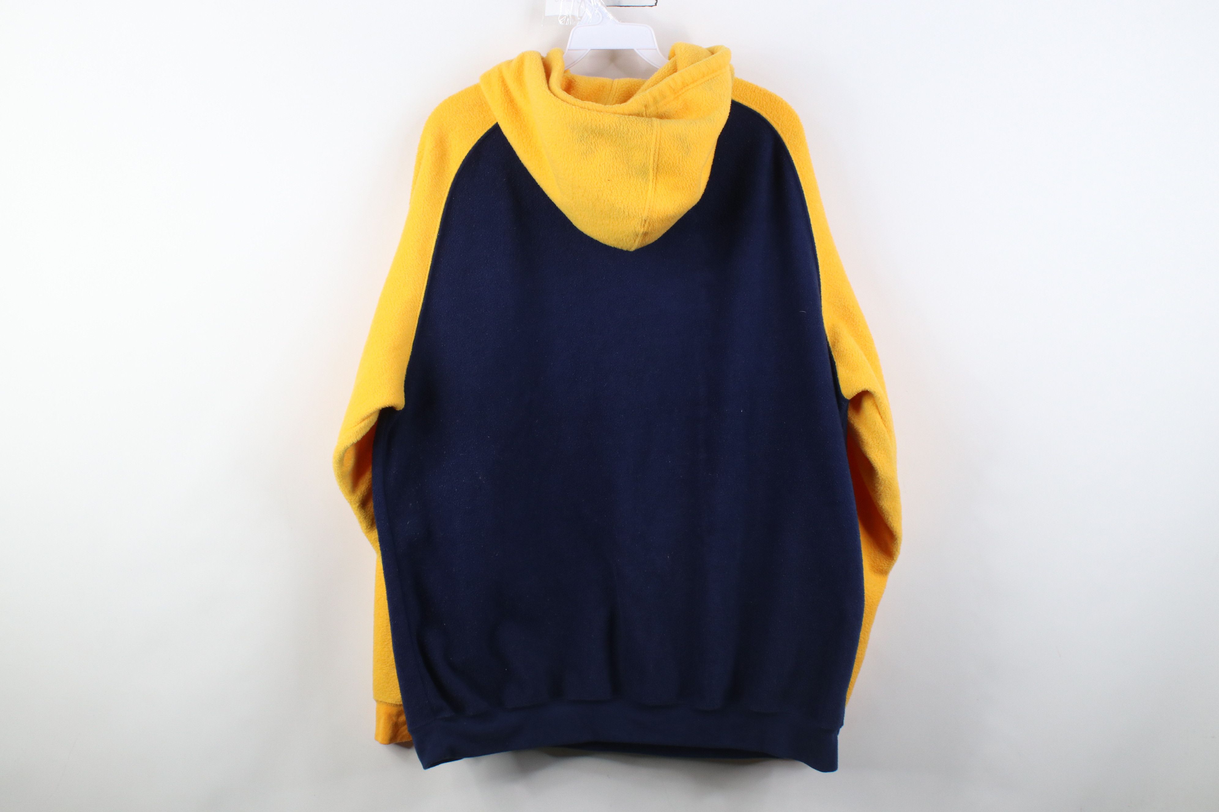Vintage Vintage 90s University of Michigan Fleece Hoodie Sweatshirt Size US L / EU 52-54 / 3 - 12 Thumbnail