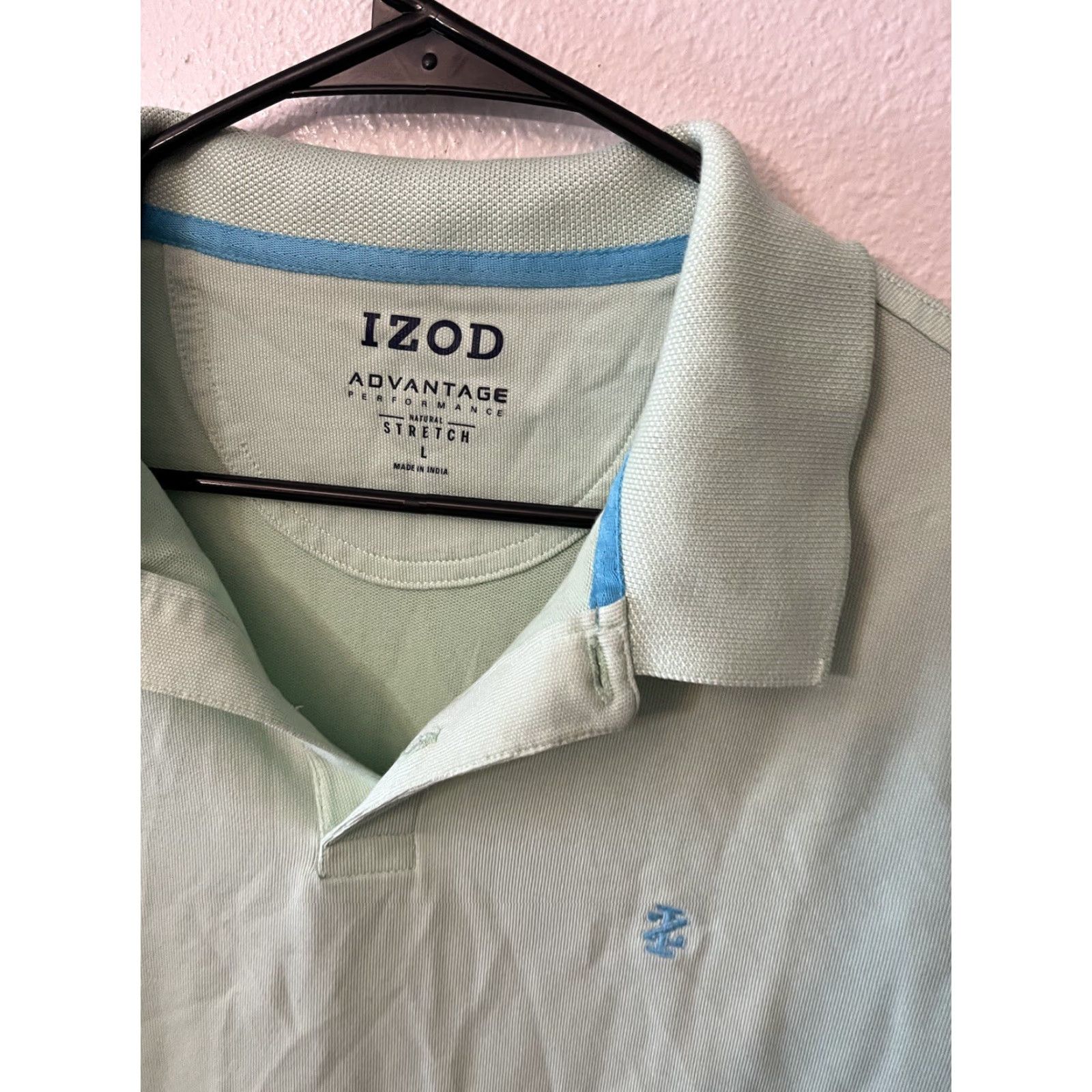 Izod VINTAGE IZOD Advantage Performance Polo Shirt Mens L Green Polo Shirt Adult Large Green IZOD Size US L / EU 52-54 / 3 - 2 Thumbnail