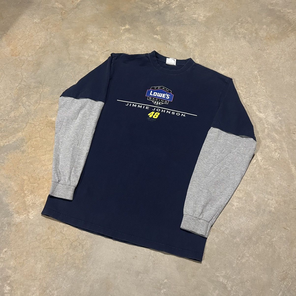 NASCAR × Vintage Crazy Vintage Y2K Nascar Jimmie Johnson Racing Layered Tee Size US L / EU 52-54 / 3 - 2 Thumbnail