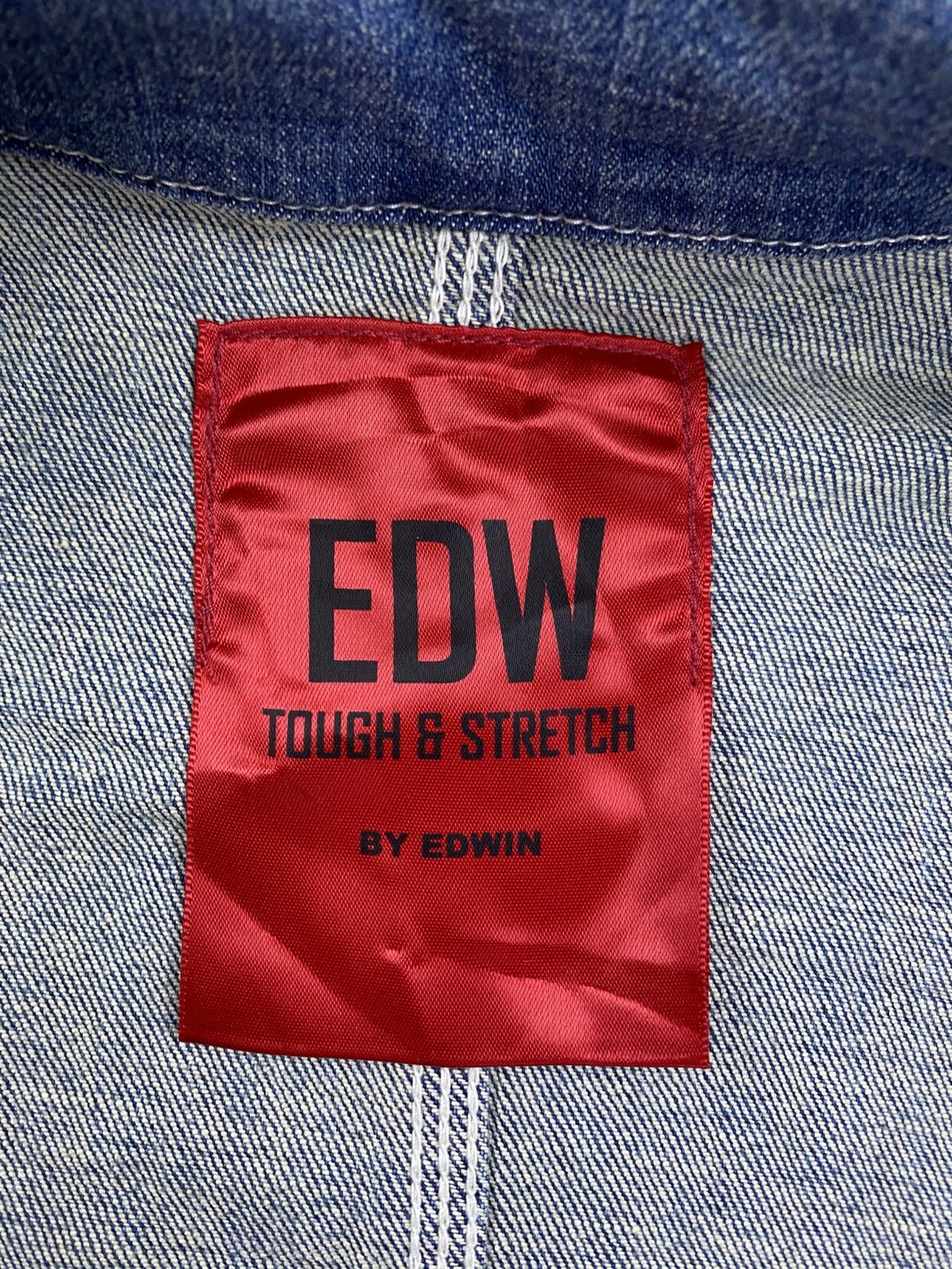 Edwin × Japanese Brand Vintage EDW Tough & Stretch By Edwin Denim Jacket Size US M / EU 48-50 / 2 - 13 Thumbnail