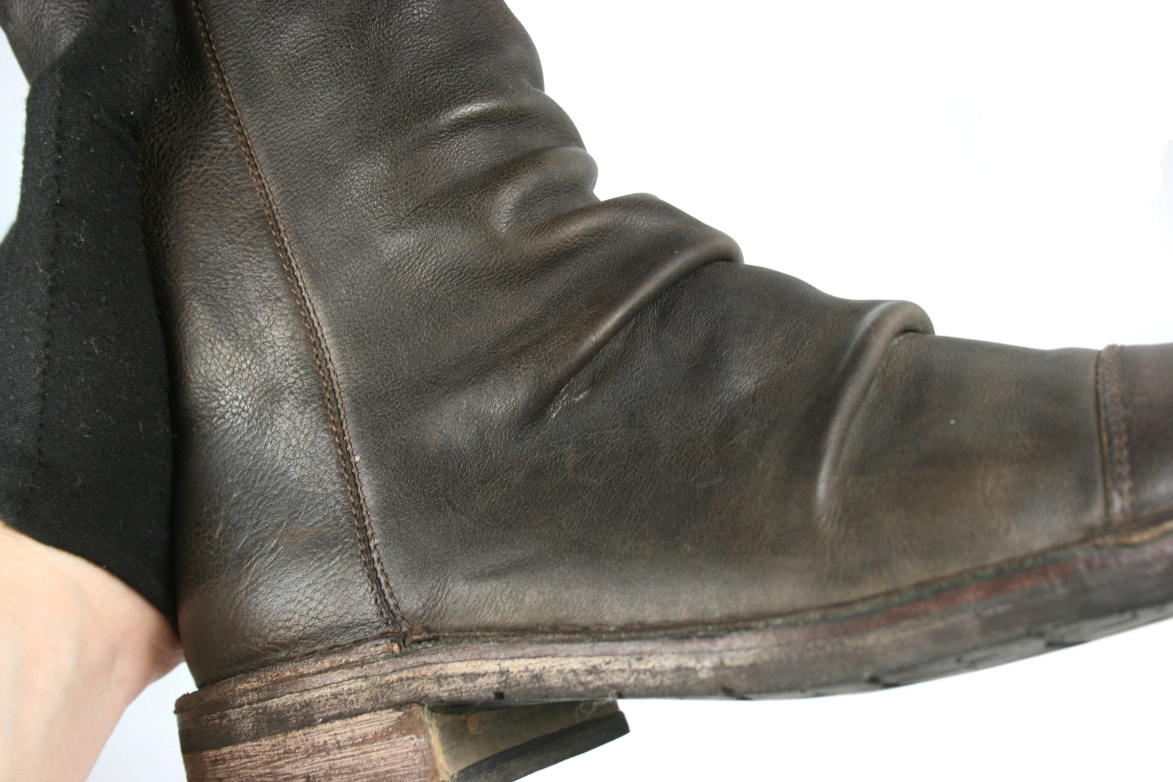 Other Bubetti Avant Garde Knee High Biker Boots Vintage Size US 8.5 / IT 38.5 - 6 Thumbnail
