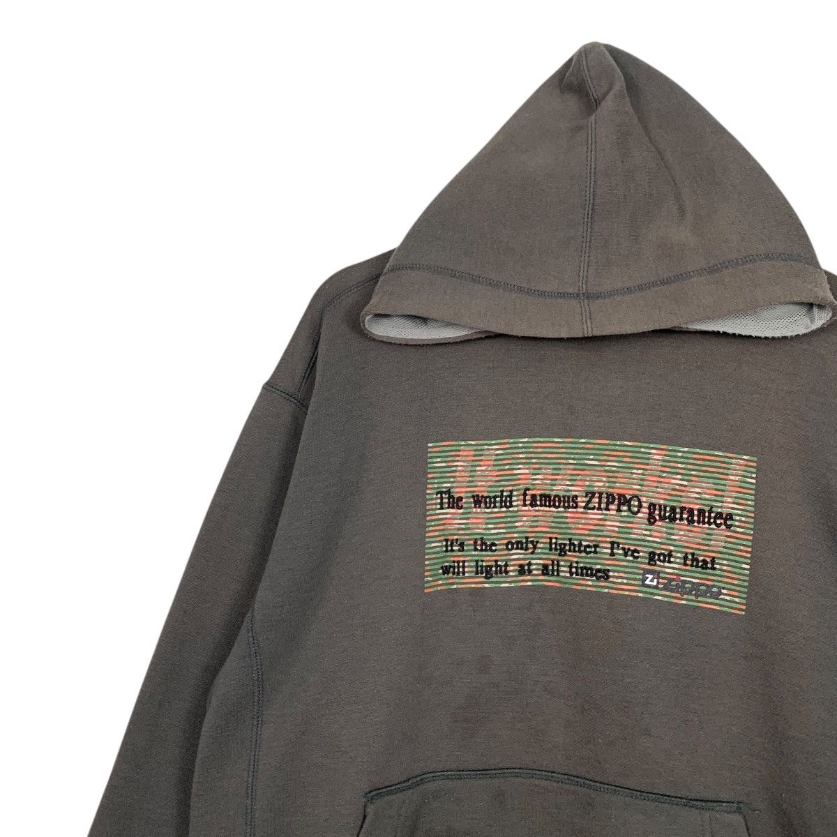 Zippo Vintage 90’s ZIPPO Pullover Hoodie Sweatshirt #3639-C166 Size US L / EU 52-54 / 3 - 3 Thumbnail