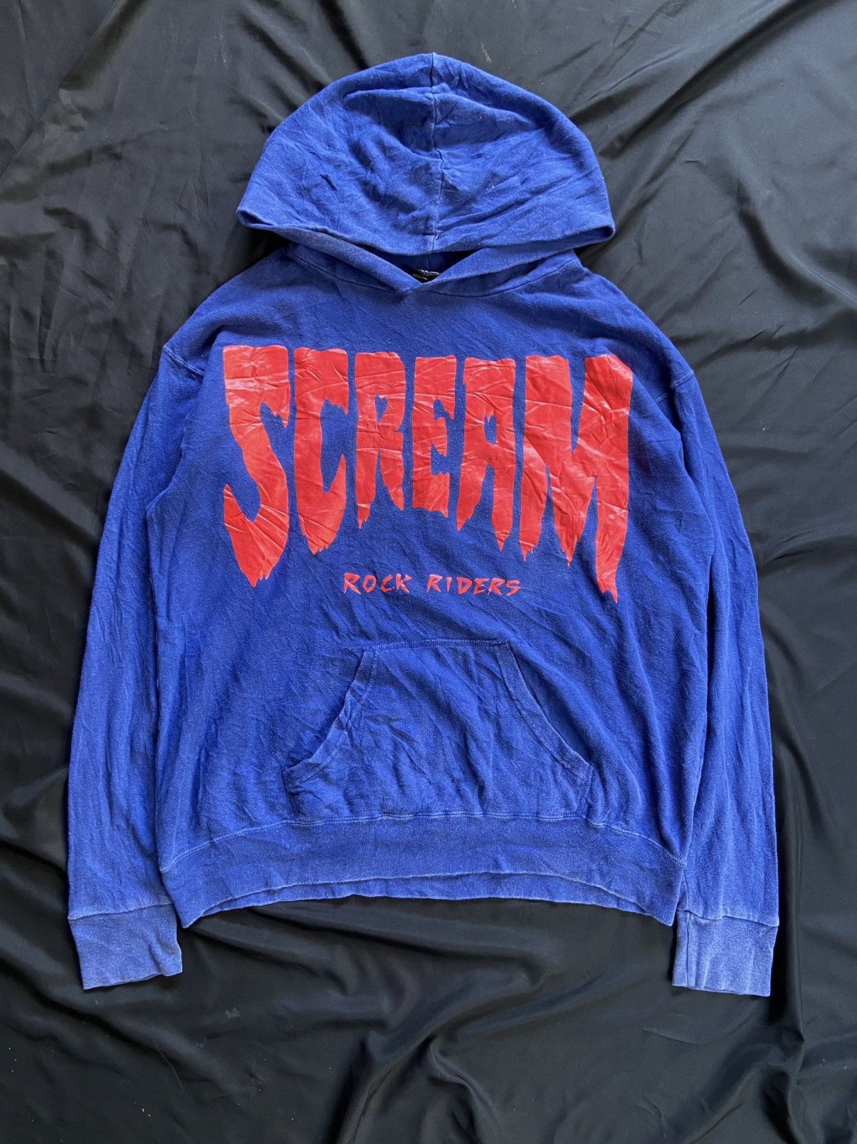 image of Hysteric Glamour x If Six Was Nine Scream Rock Riders Skateday Rna Japan Hoodie in Blue (Size Large